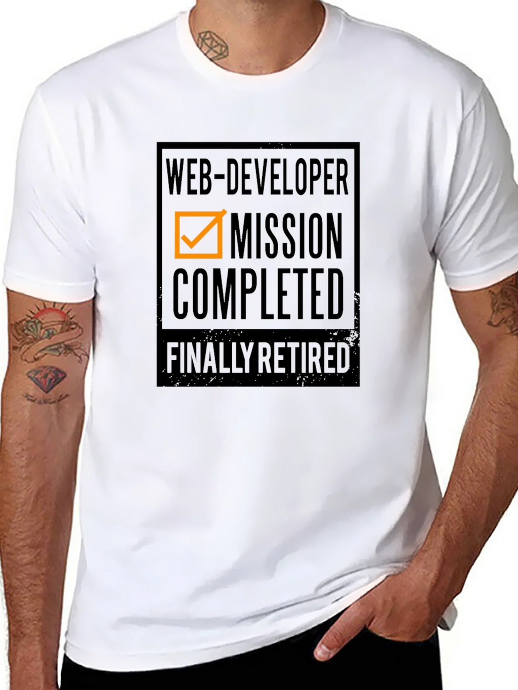 Web Developer Retirement T-Shirt - Mission Completed product image 7