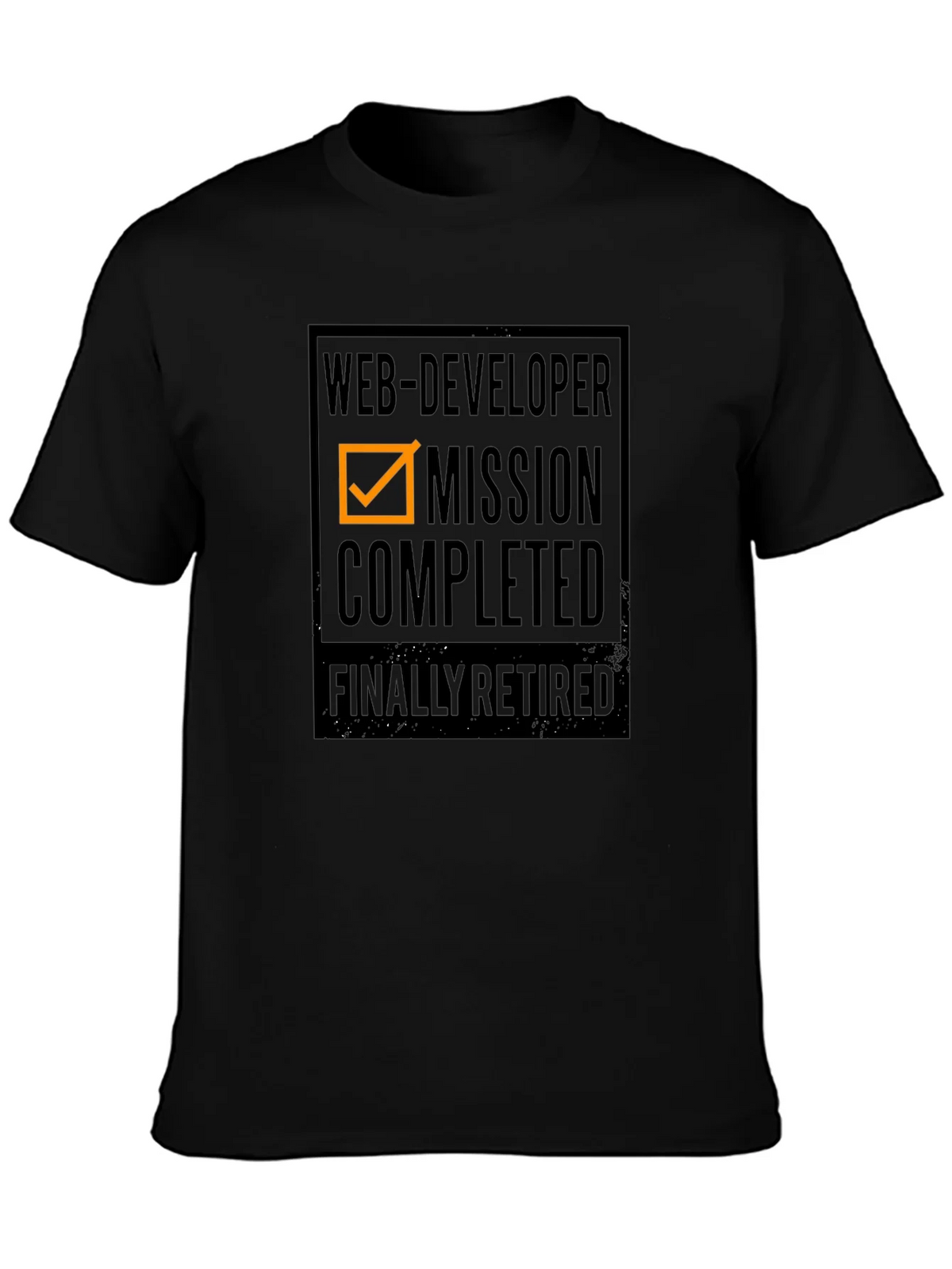 Web Developer Retirement T-Shirt - Mission Completed product image 3