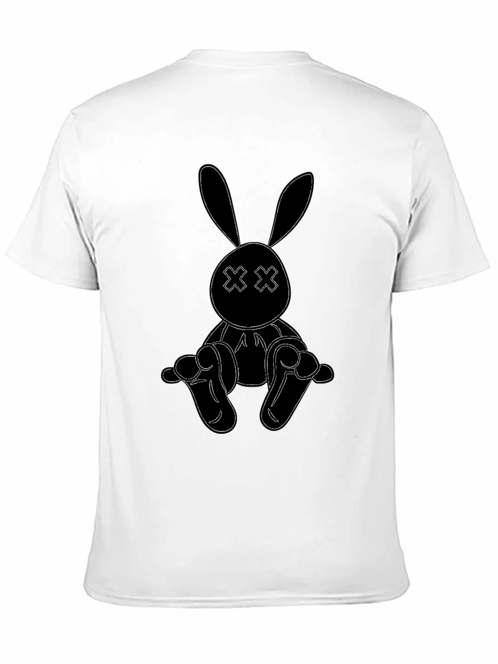 Black Bunny Outline Graphic Tee product image 10