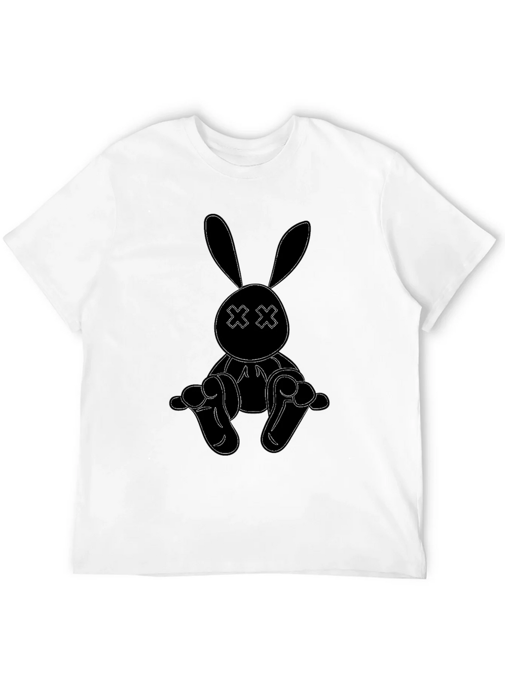 Black Bunny Outline Graphic Tee product image 11