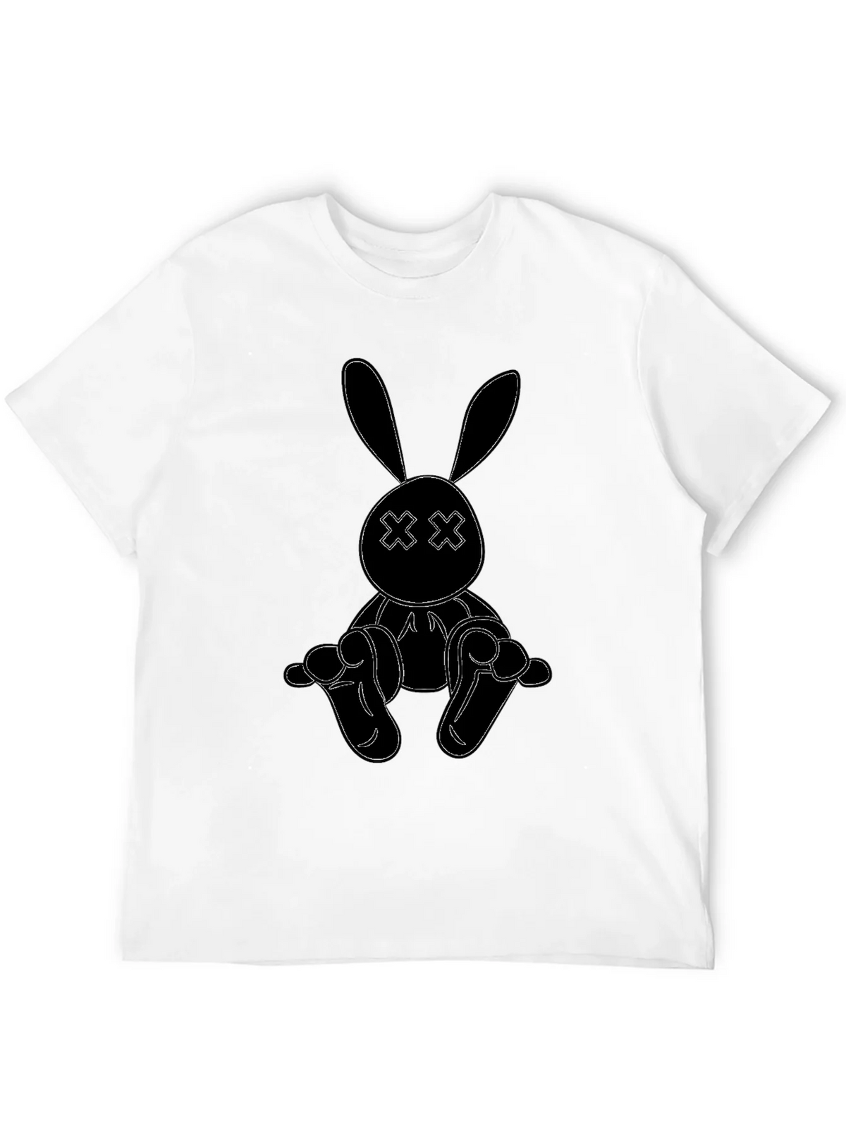 Black Bunny Outline Graphic Tee product image 11