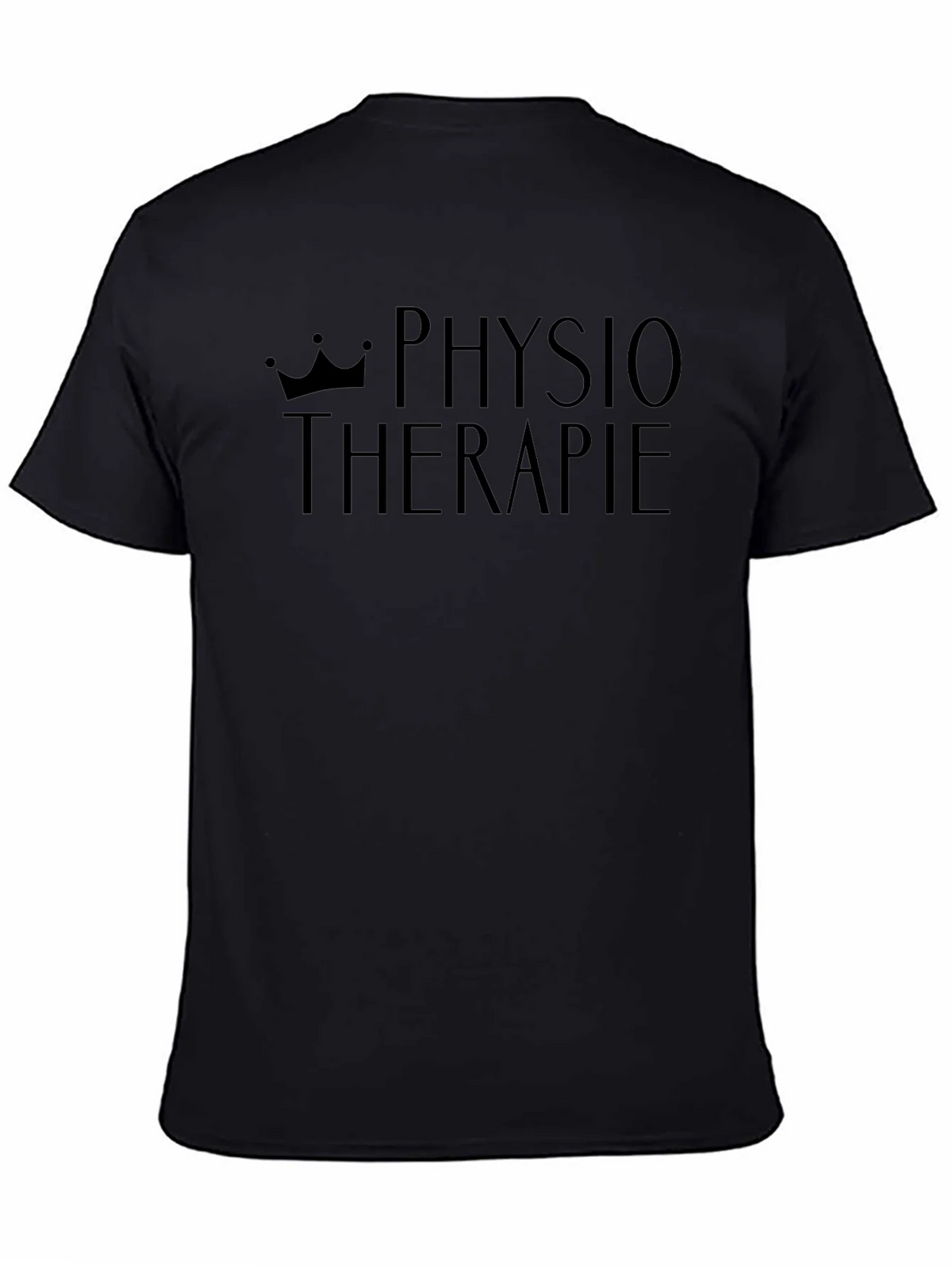 Physiotherapie Crown Print Black T-Shirt product image 4