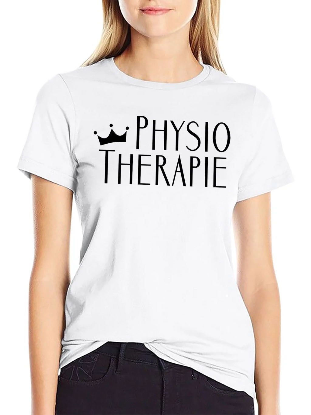 Physiotherapie Crown Print Black T-Shirt product image 8