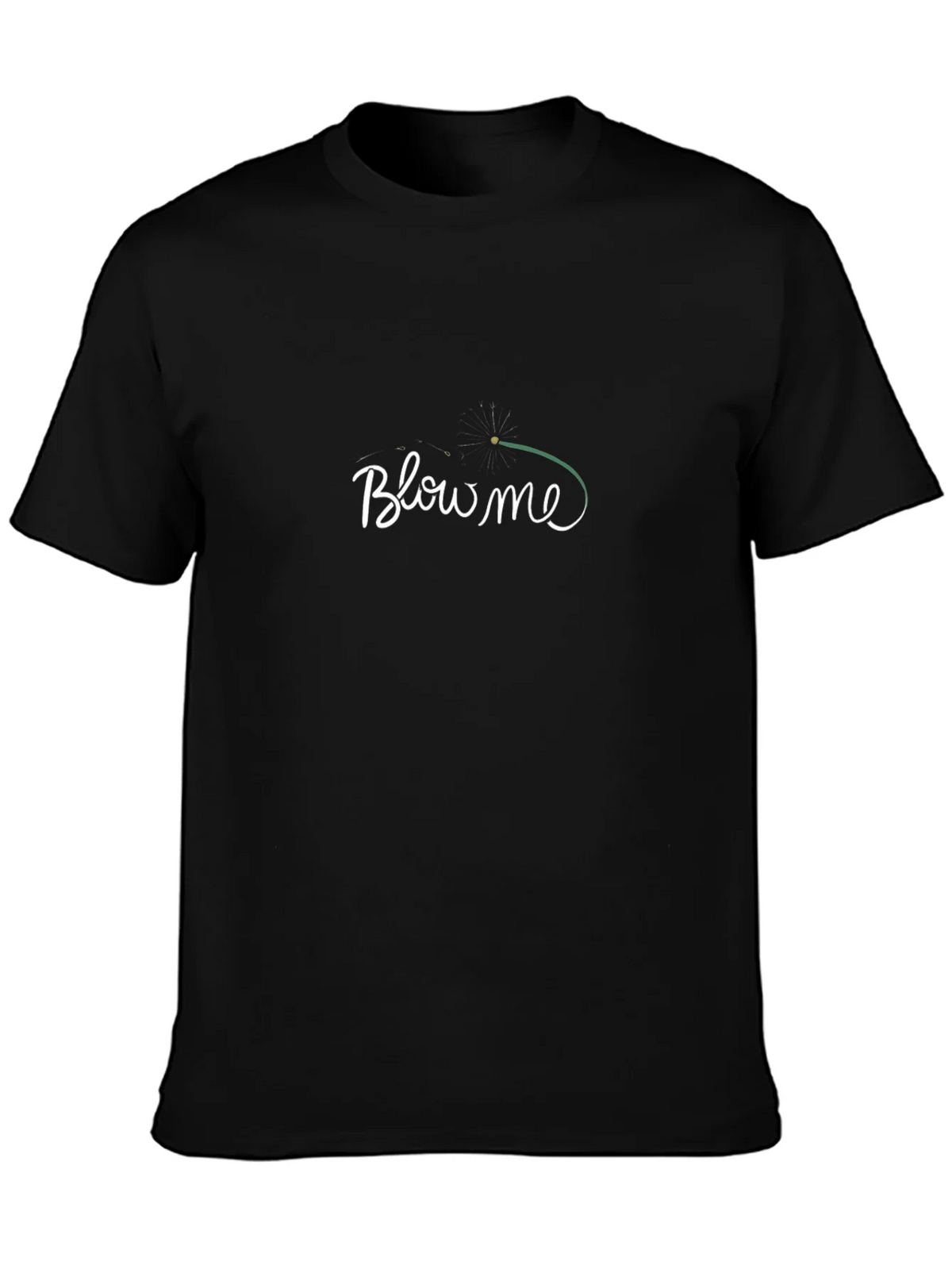 Blow Me Dandelion Graphic T-Shirt - Black product image 3
