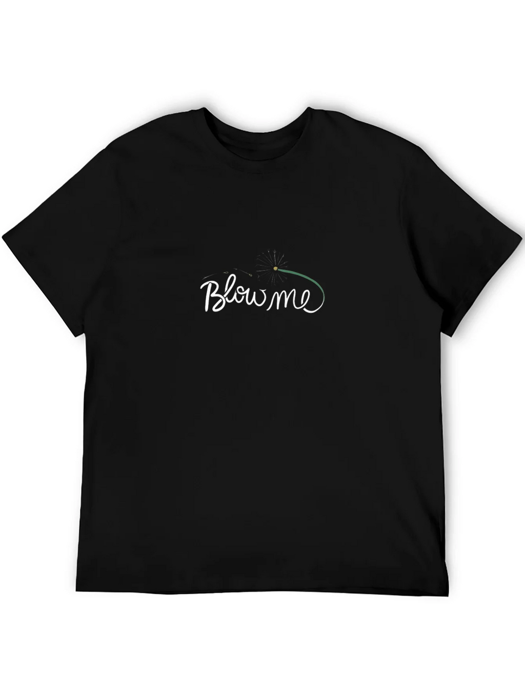 Blow Me Dandelion Graphic T-Shirt - Black product image 5