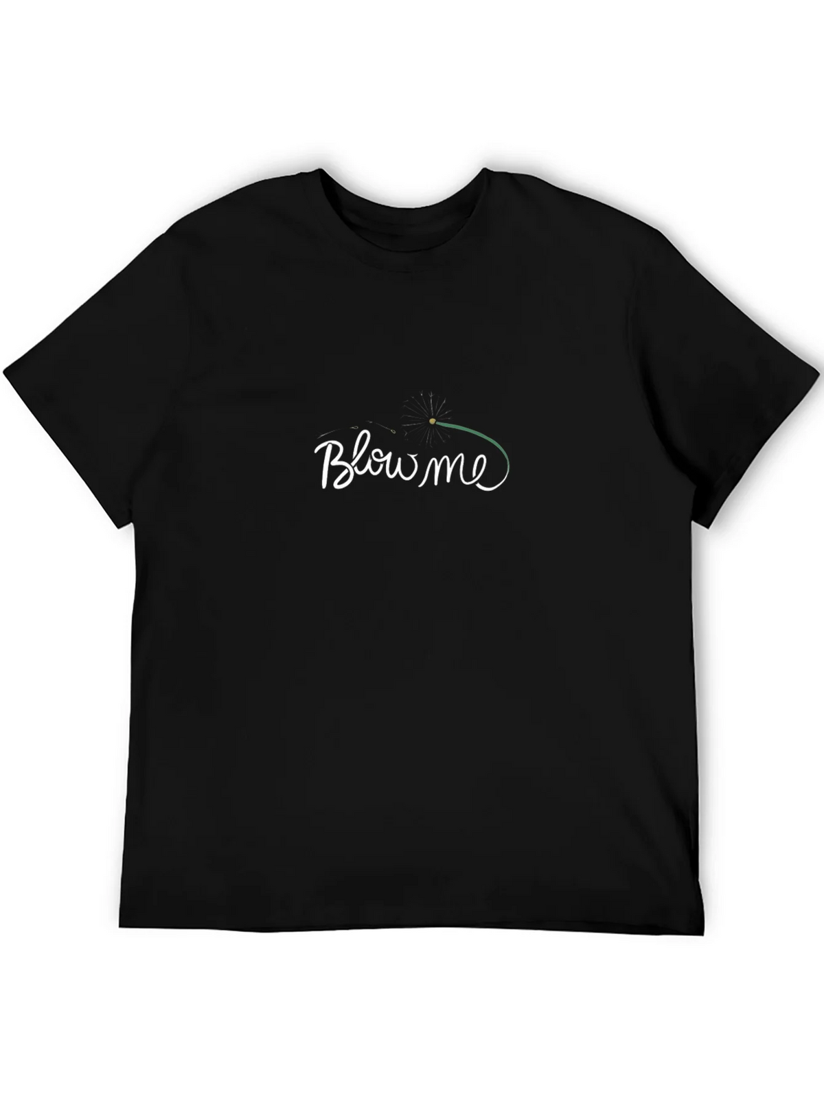 Blow Me Dandelion Graphic T-Shirt - Black product image 5