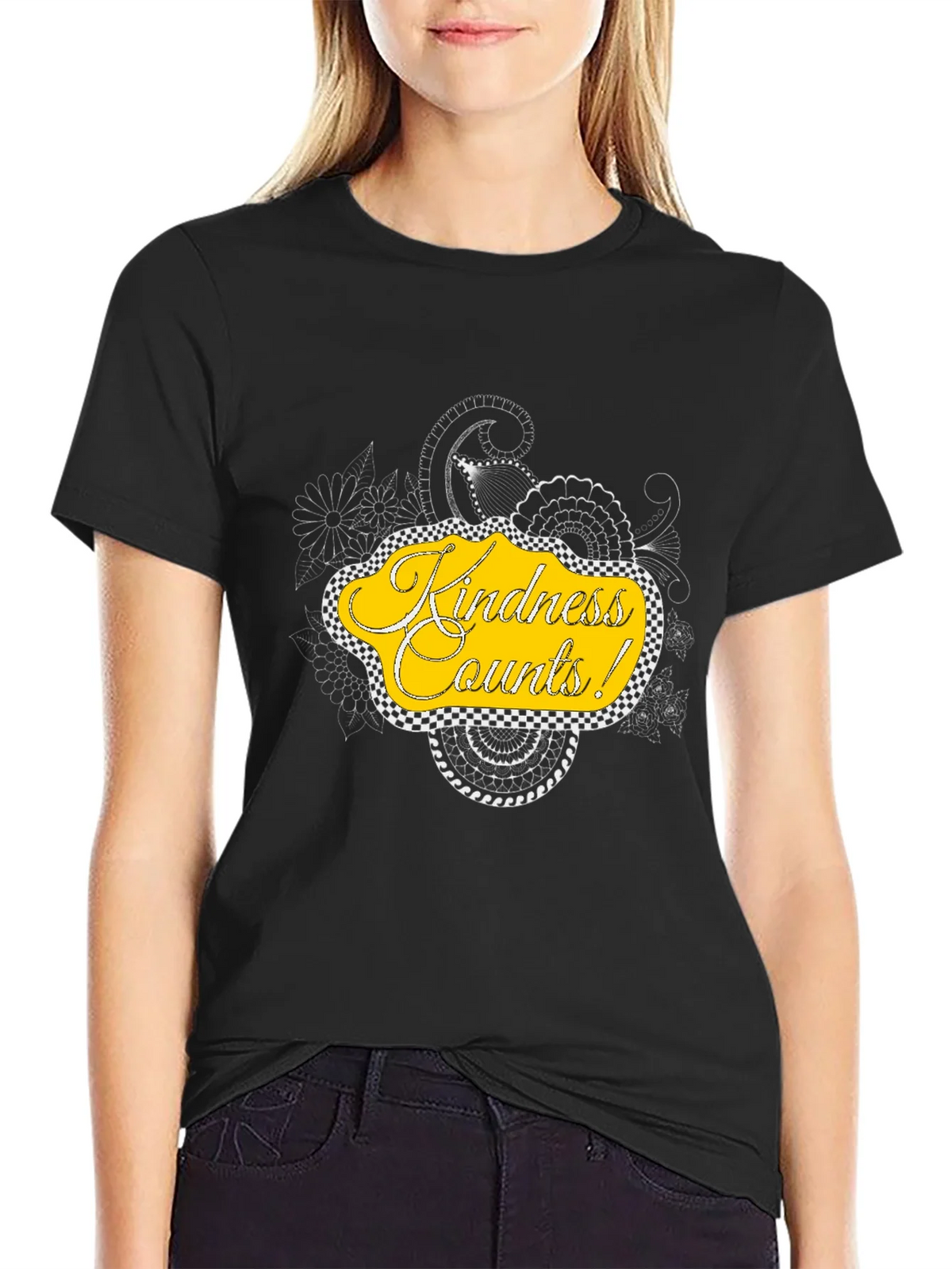 Kindness Counts Graphic Tee - Black product image 2
