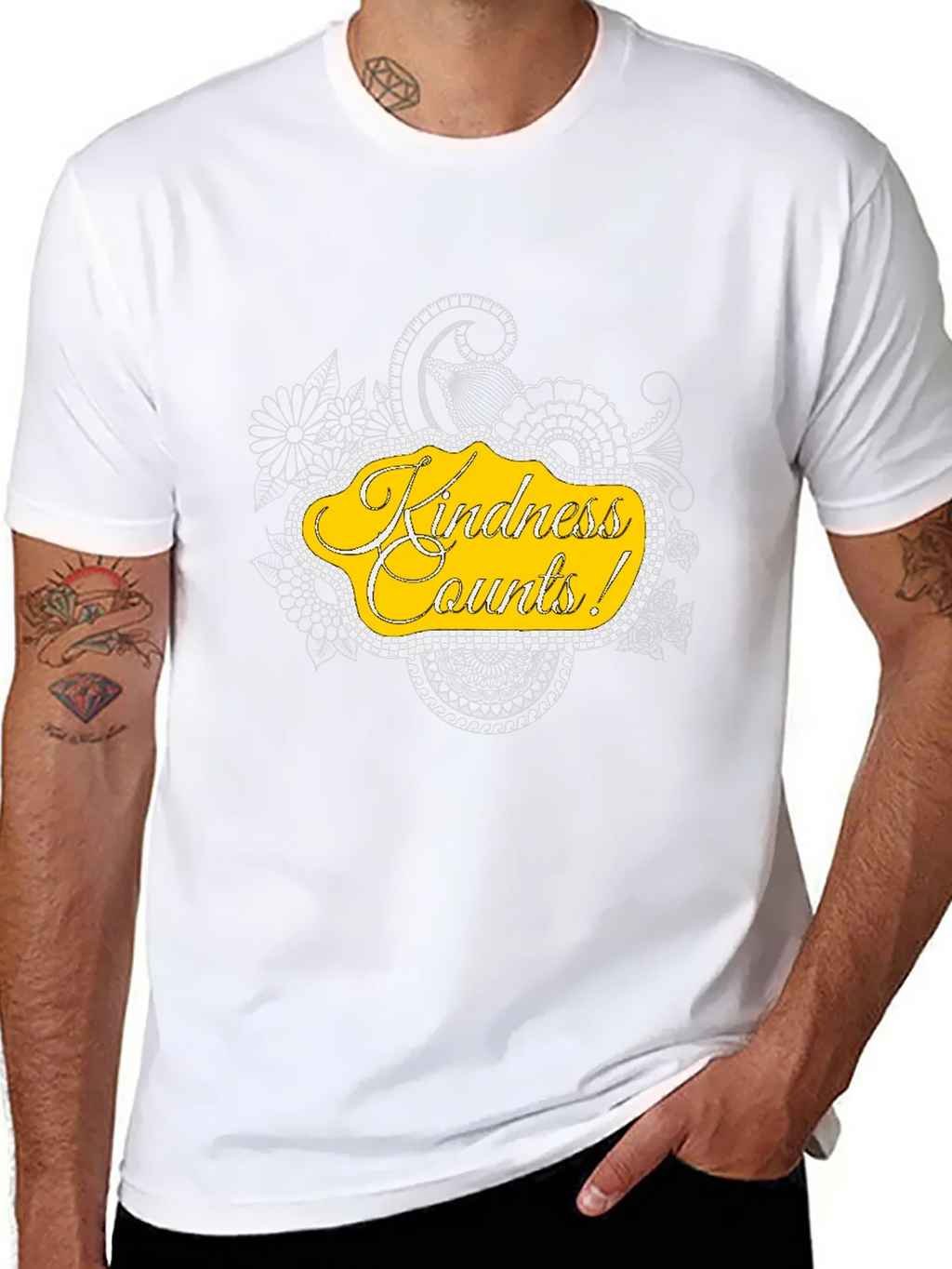 Kindness Counts Graphic Tee - Black product image 7