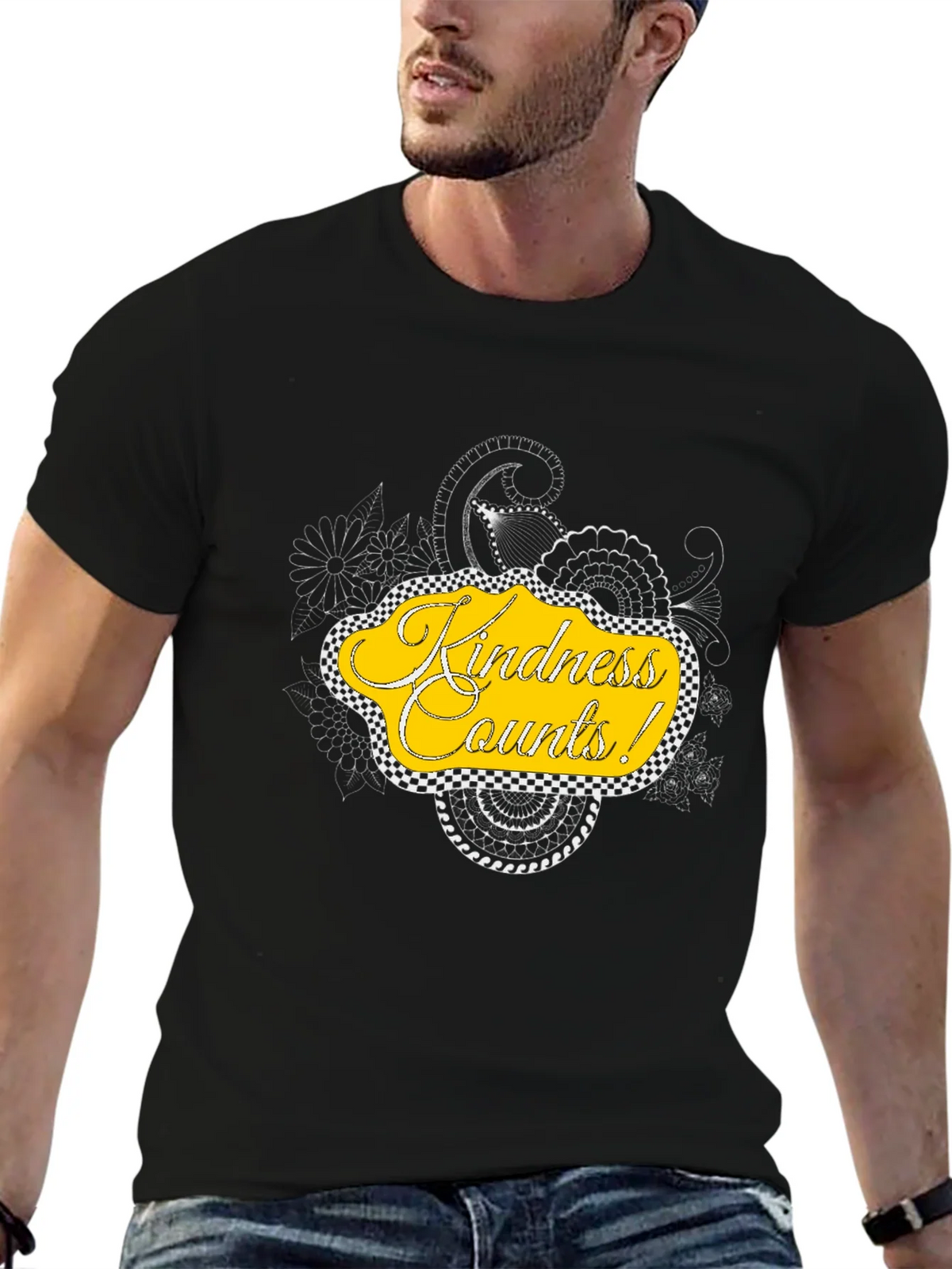 Kindness Counts Graphic Tee - Black product image 6