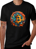 Bitcoin Tech T-Shirt - Black Crypto Tee product image 1
