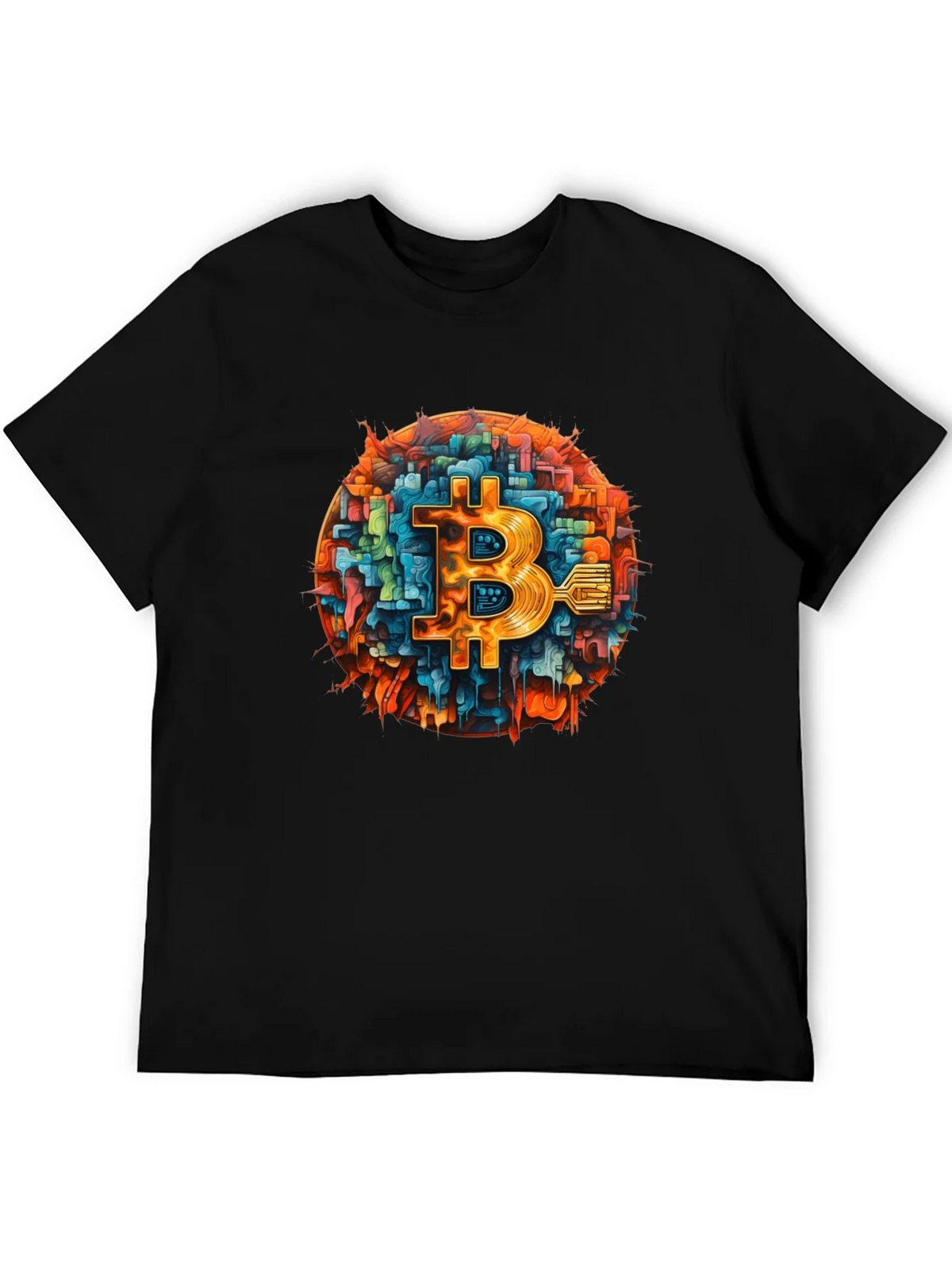 Bitcoin Tech T-Shirt - Black Crypto Tee product image 4