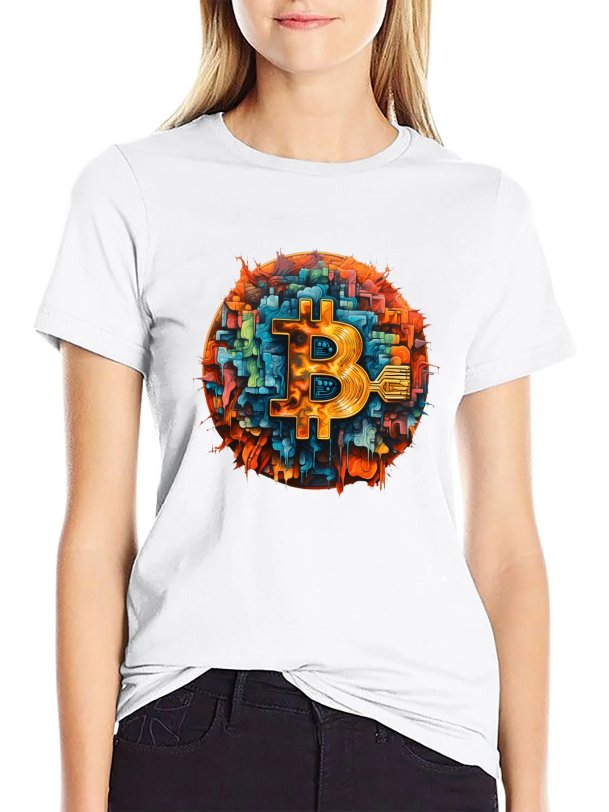 Bitcoin Tech T-Shirt - Black Crypto Tee product image 6