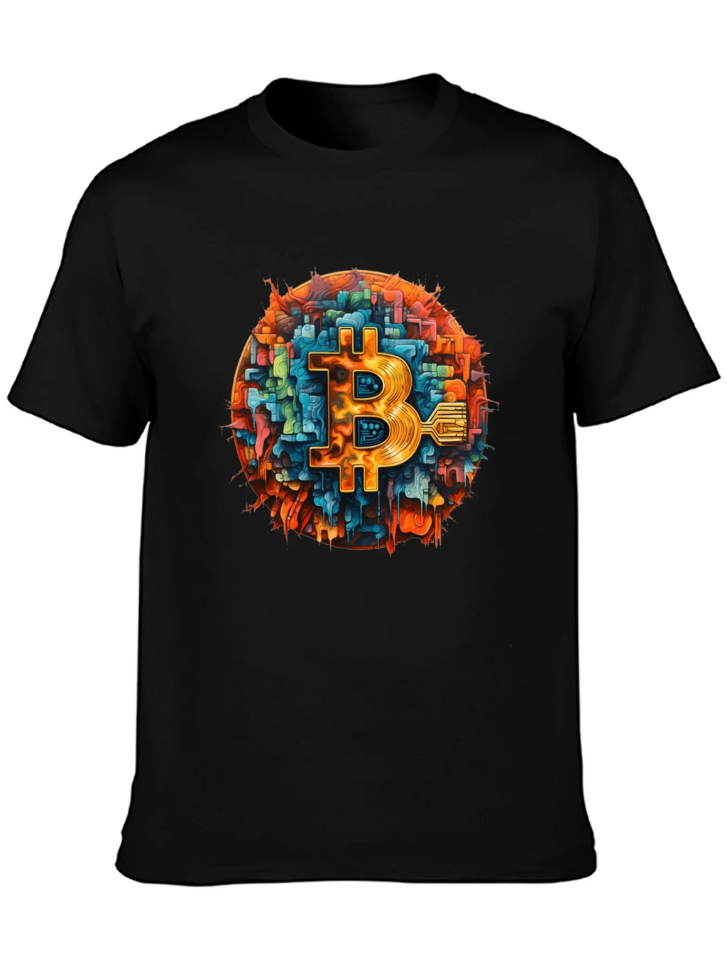Bitcoin Tech T-Shirt - Black Crypto Tee product image 3
