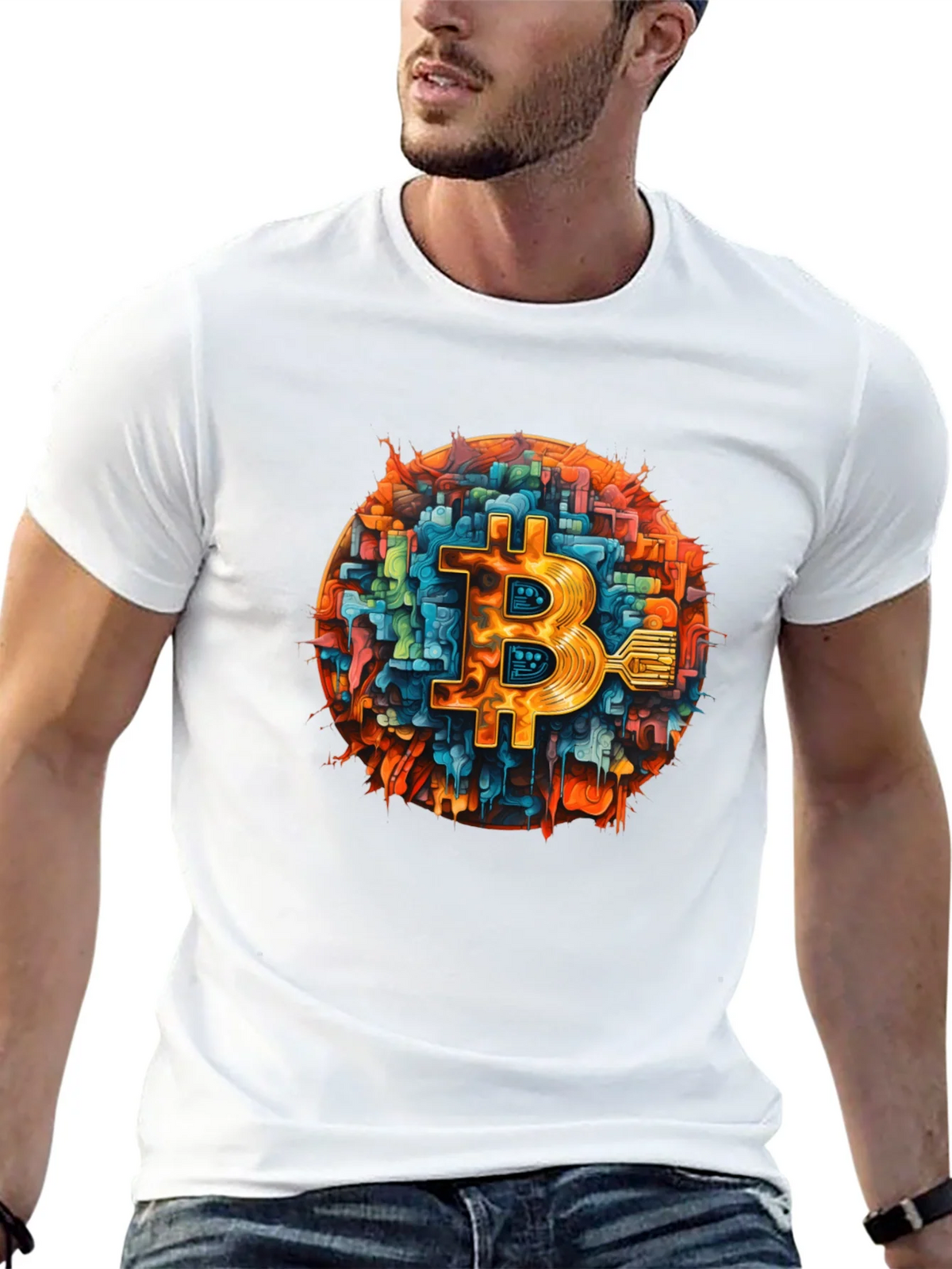Bitcoin Tech T-Shirt - Black Crypto Tee product image 10