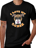I Love My Boxer Dog Graphic Tee product image 1