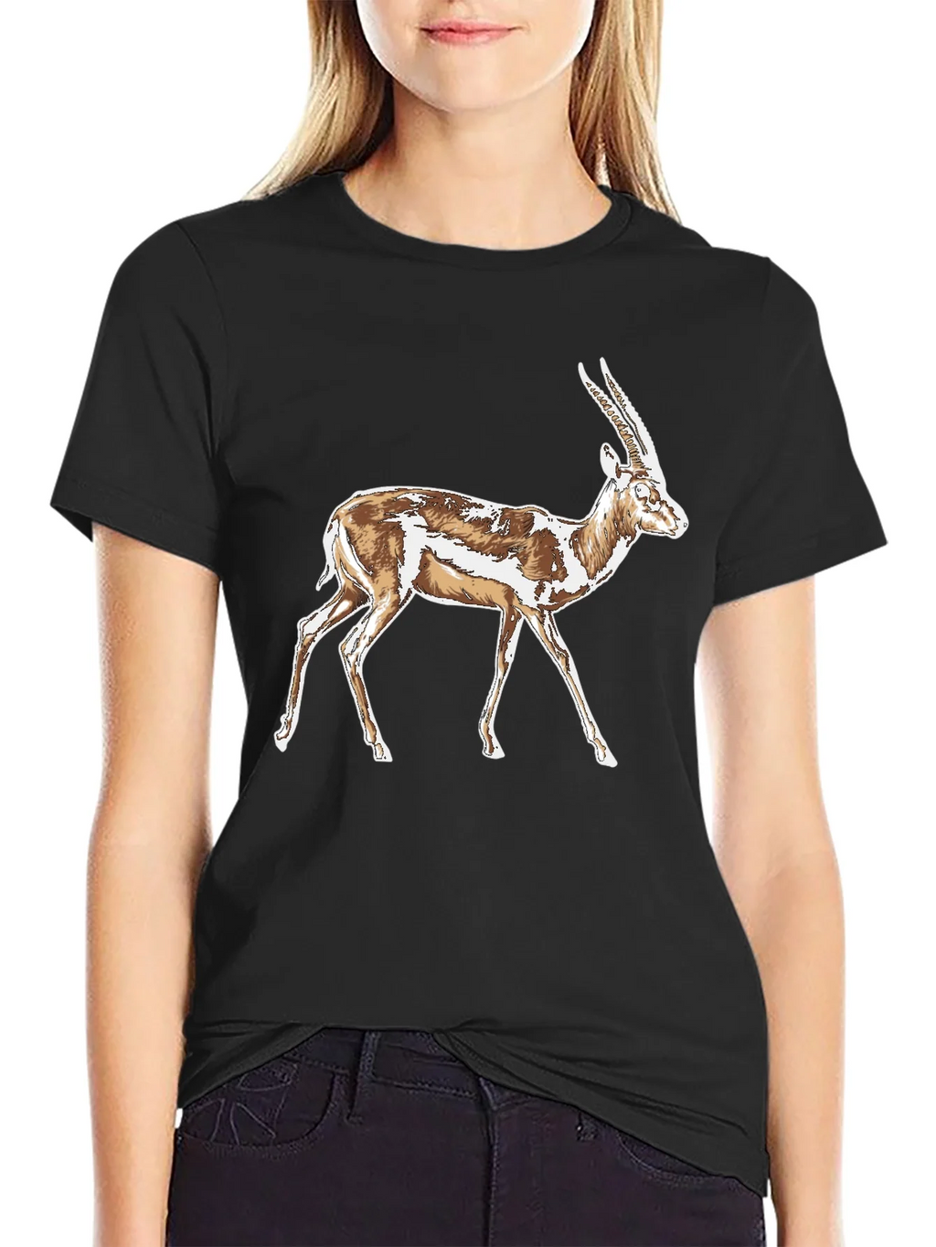 Gazelle Graphic T-Shirt - Stylish Animal Print Tee product image 2