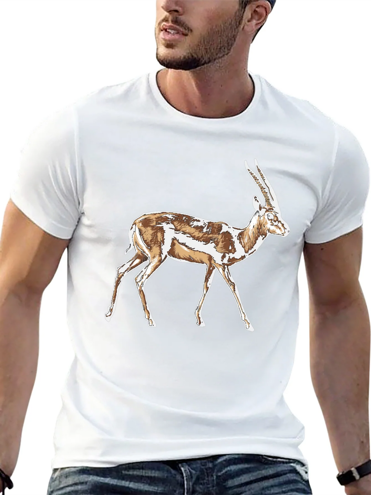 Gazelle Graphic T-Shirt - Stylish Animal Print Tee product image 11