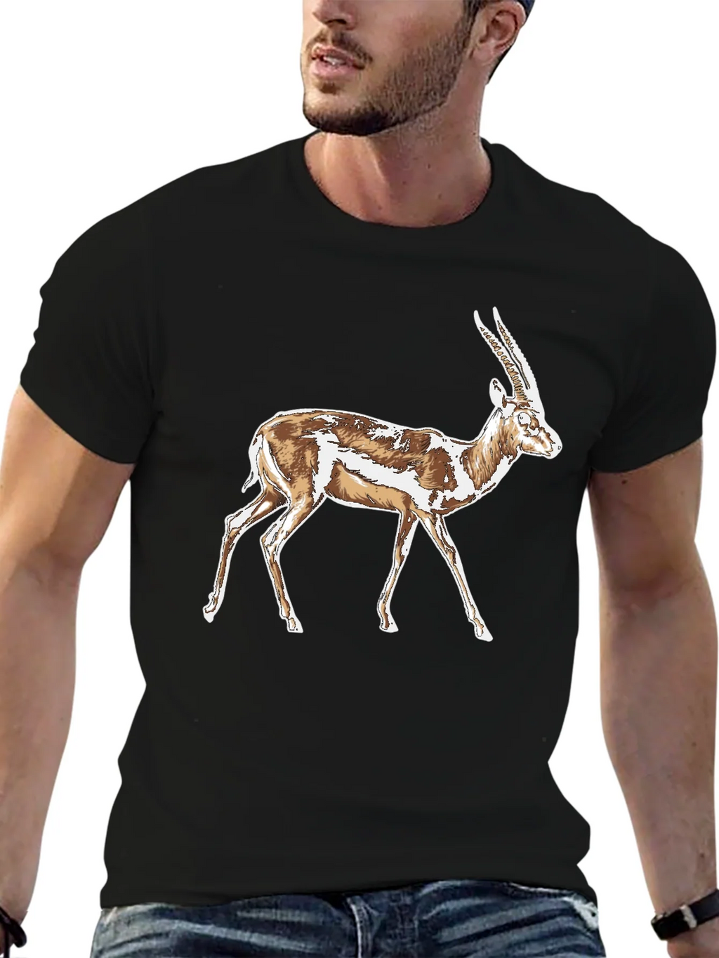Gazelle Graphic T-Shirt - Stylish Animal Print Tee product image 6