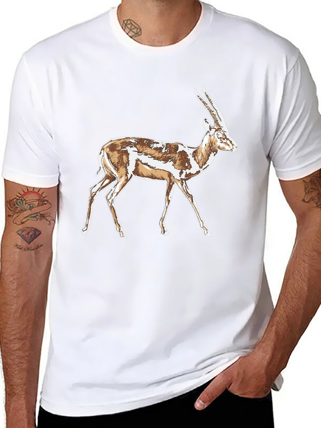 Gazelle Graphic T-Shirt - Stylish Animal Print Tee product image 7