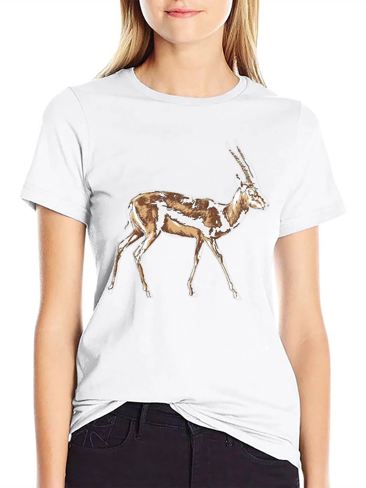 Gazelle Graphic T-Shirt - Stylish Animal Print Tee product image 8