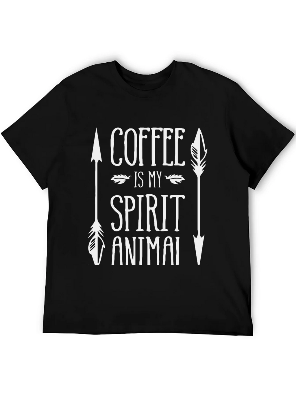 Coffee is My Spirit Animal T-Shirt - Trendy Graphic Tee product image 4