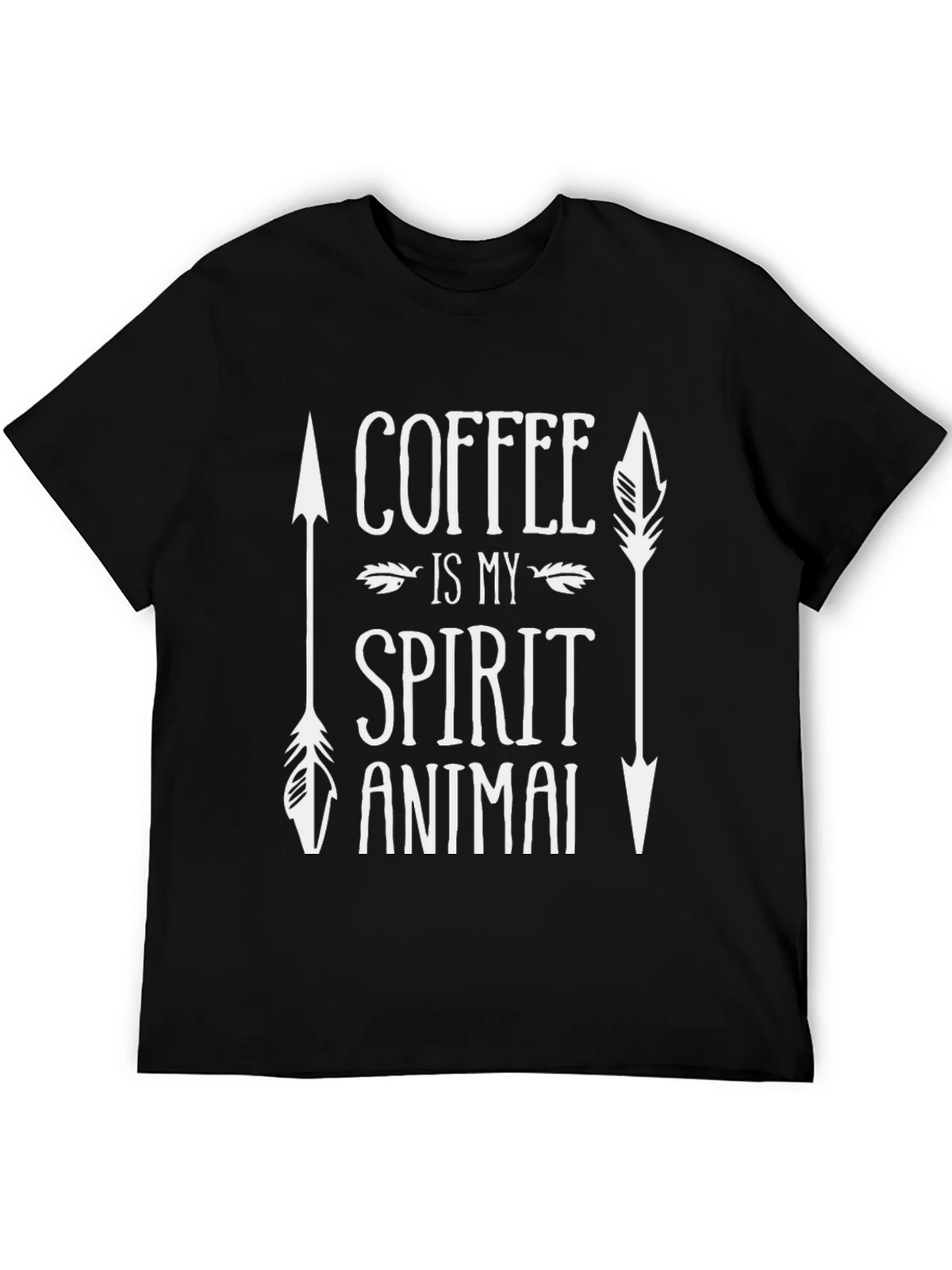 Coffee is My Spirit Animal T-Shirt - Trendy Graphic Tee product image 4