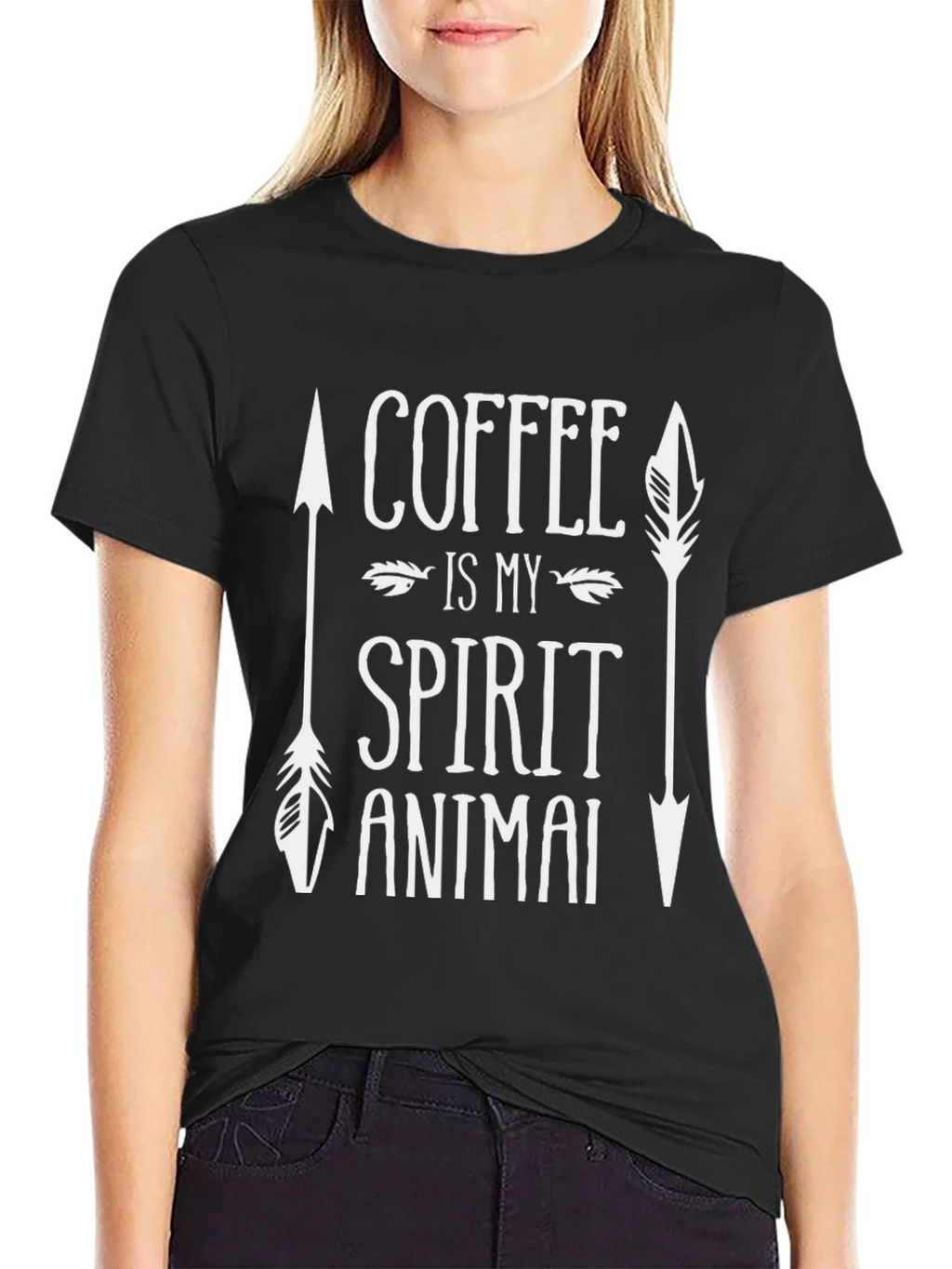Coffee is My Spirit Animal T-Shirt - Trendy Graphic Tee product image 2