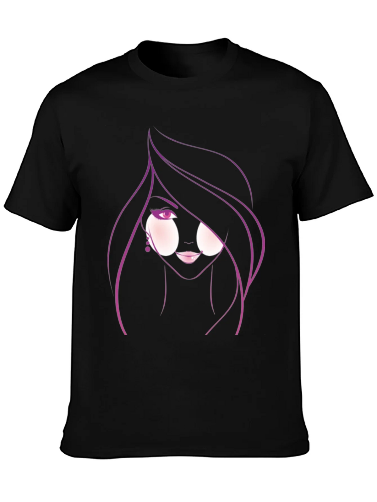 Stylish Graphic Tee - Woman Portrait Design product image 3