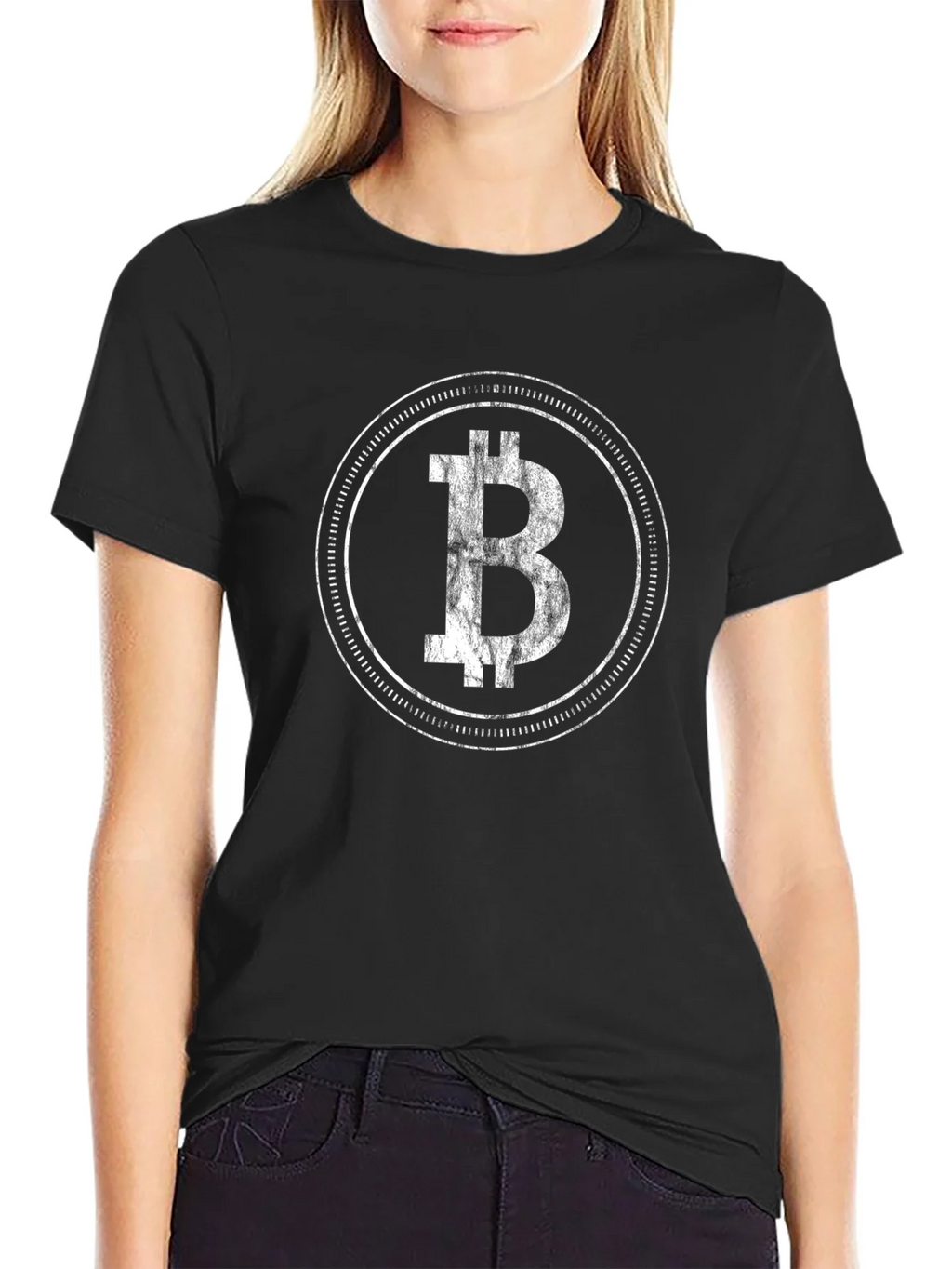 Bitcoin Logo Black T-Shirt - Crypto Currency Tee product image 2