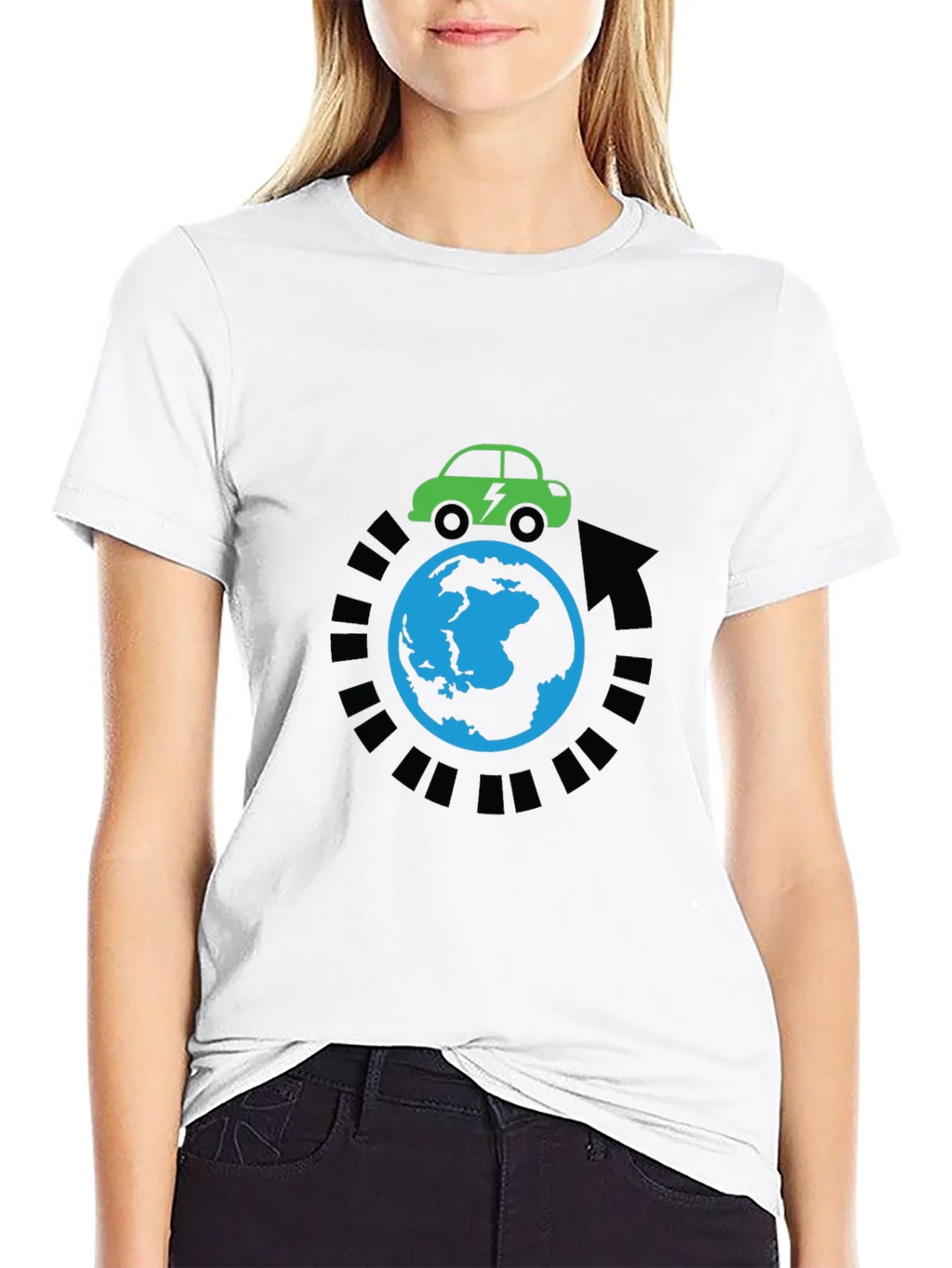 Eco-Friendly Electric Car Around The World T-Shirt product image 7
