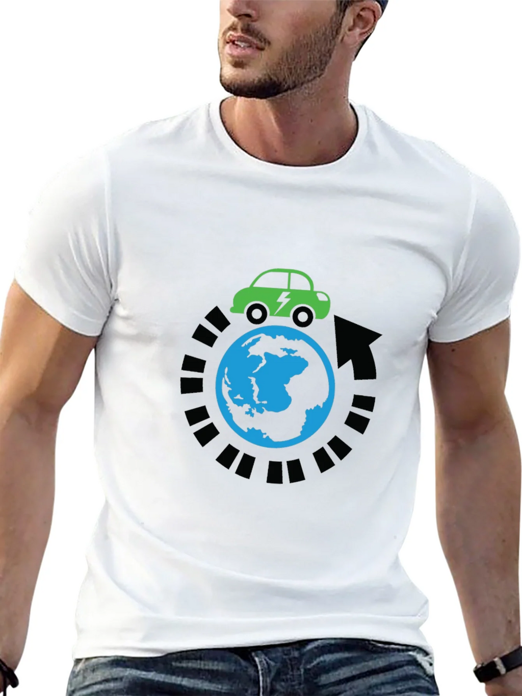 Eco-Friendly Electric Car Around The World T-Shirt product image 10