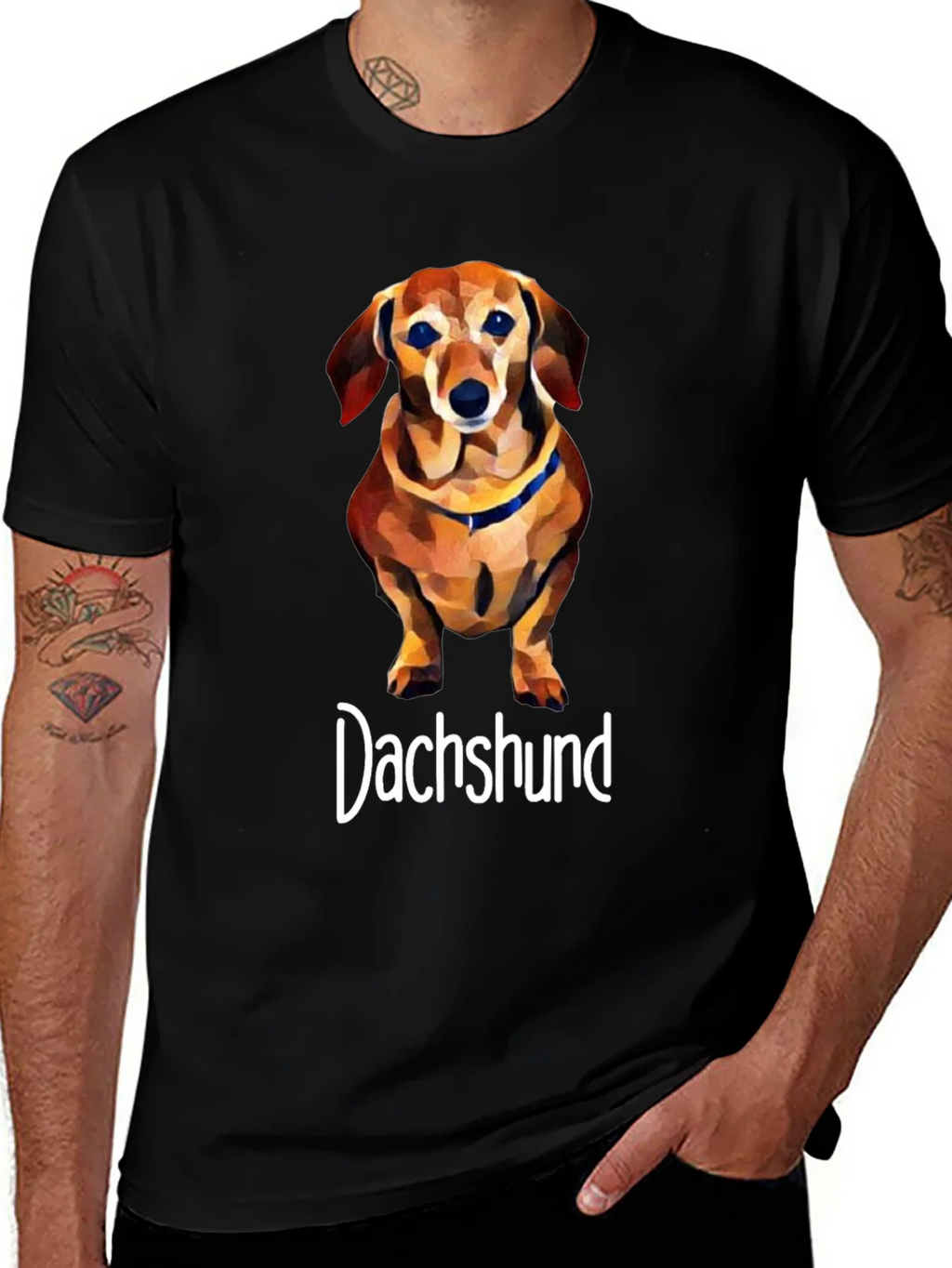 Dachshund Dog Graphic T-Shirt - Unisex Cotton Tee product image 1