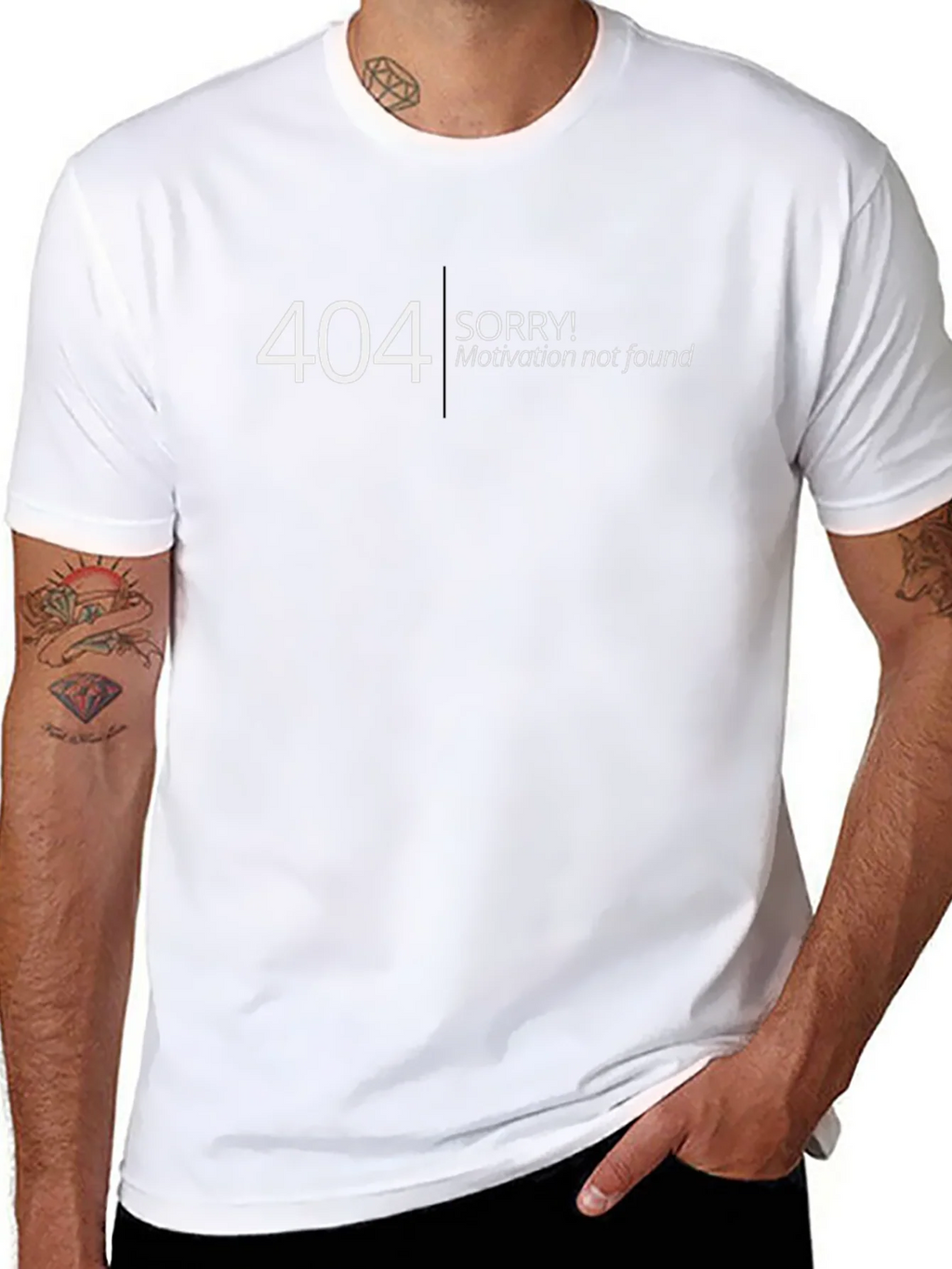 404 Motivation Not Found T-Shirt - Funny Geek Tee product image 7
