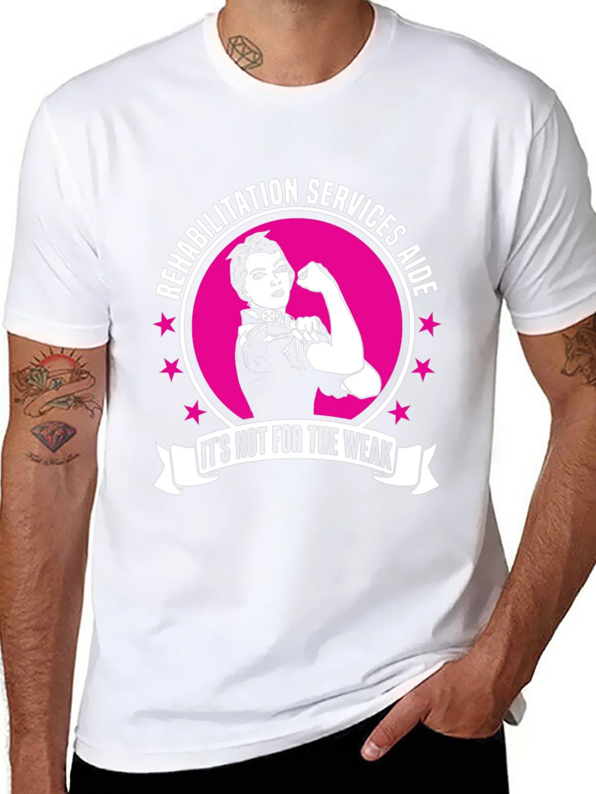 Rehabilitation Services Aide T-Shirt - Strong Women Design product image 6