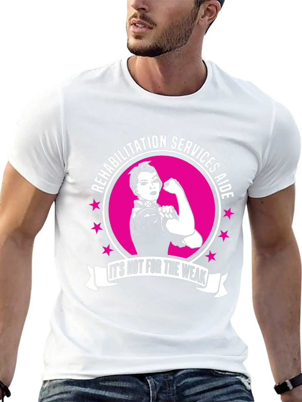 Rehabilitation Services Aide T-Shirt - Strong Women Design product image 10