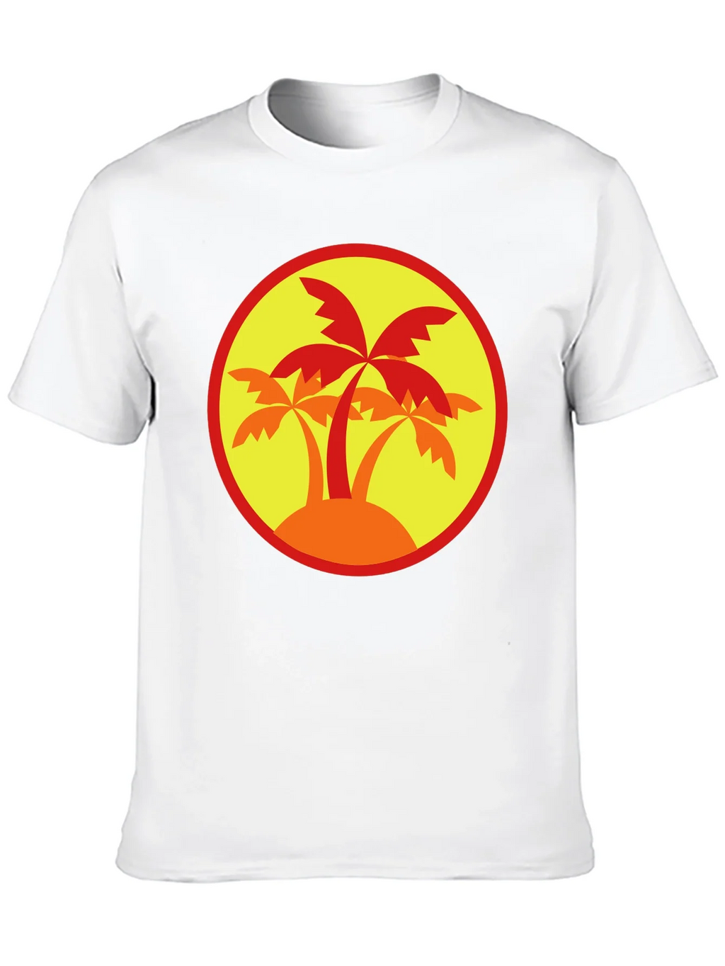 Palm Tree Graphic Tee - Black Round Neck product image 8