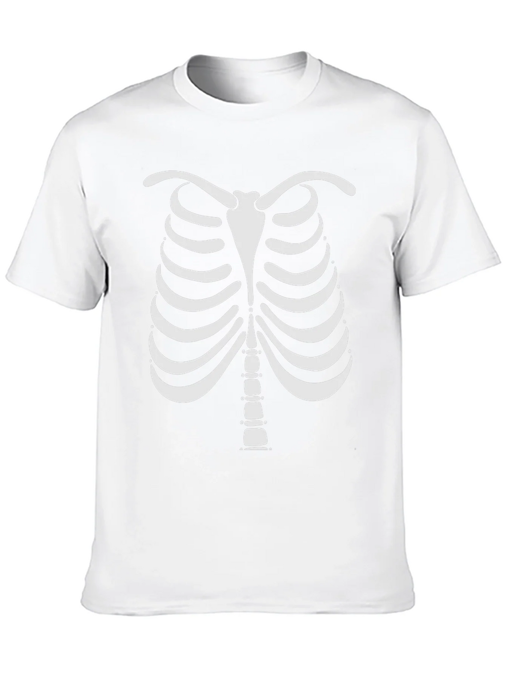 Skeleton Rib Cage Halloween Graphic Tee product image 6