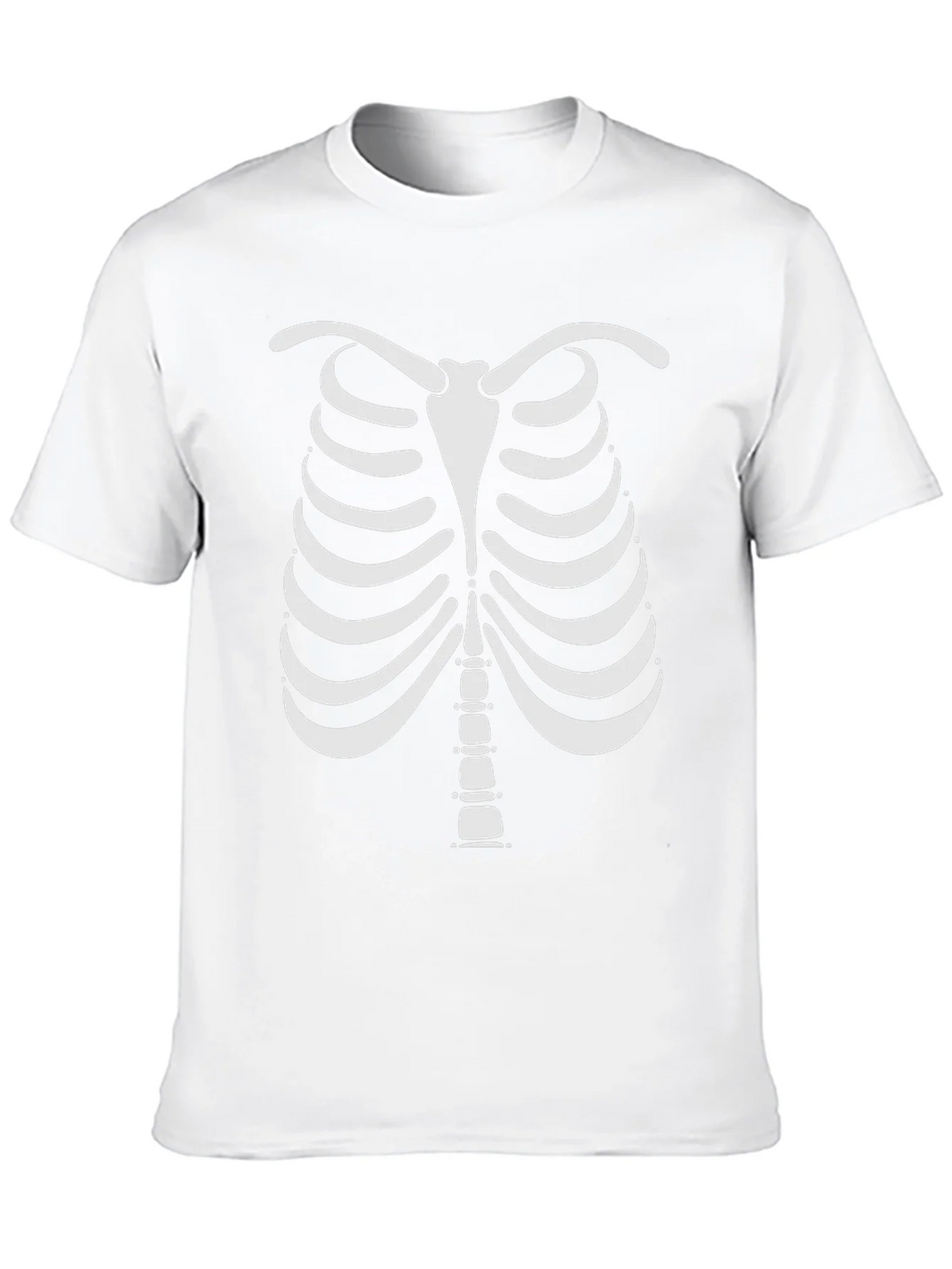 Skeleton Rib Cage Halloween Graphic Tee product image 6