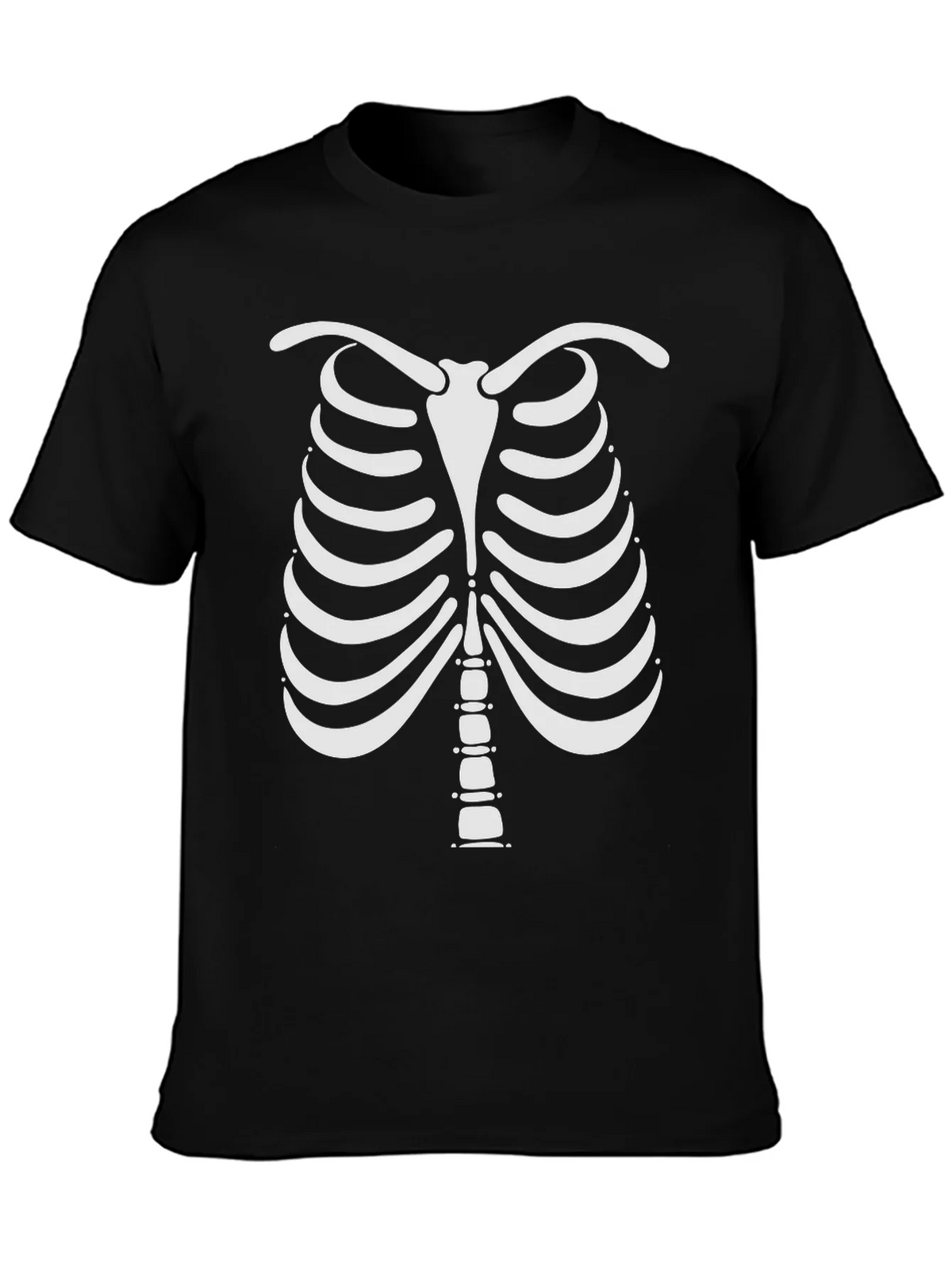 Skeleton Rib Cage Halloween Graphic Tee product image 3
