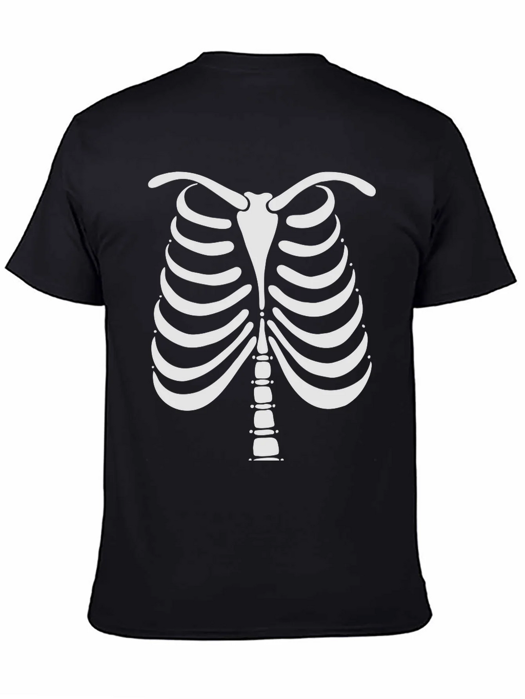 Skeleton Rib Cage Halloween Graphic Tee product image 4