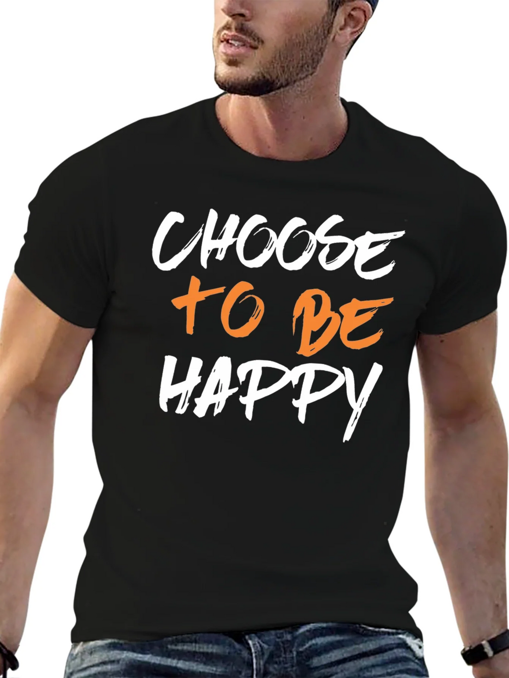 Choose to be Happy Graphic Tee - Black product image 6