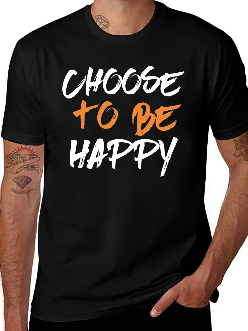 Choose to be Happy Graphic Tee - Black product image 1