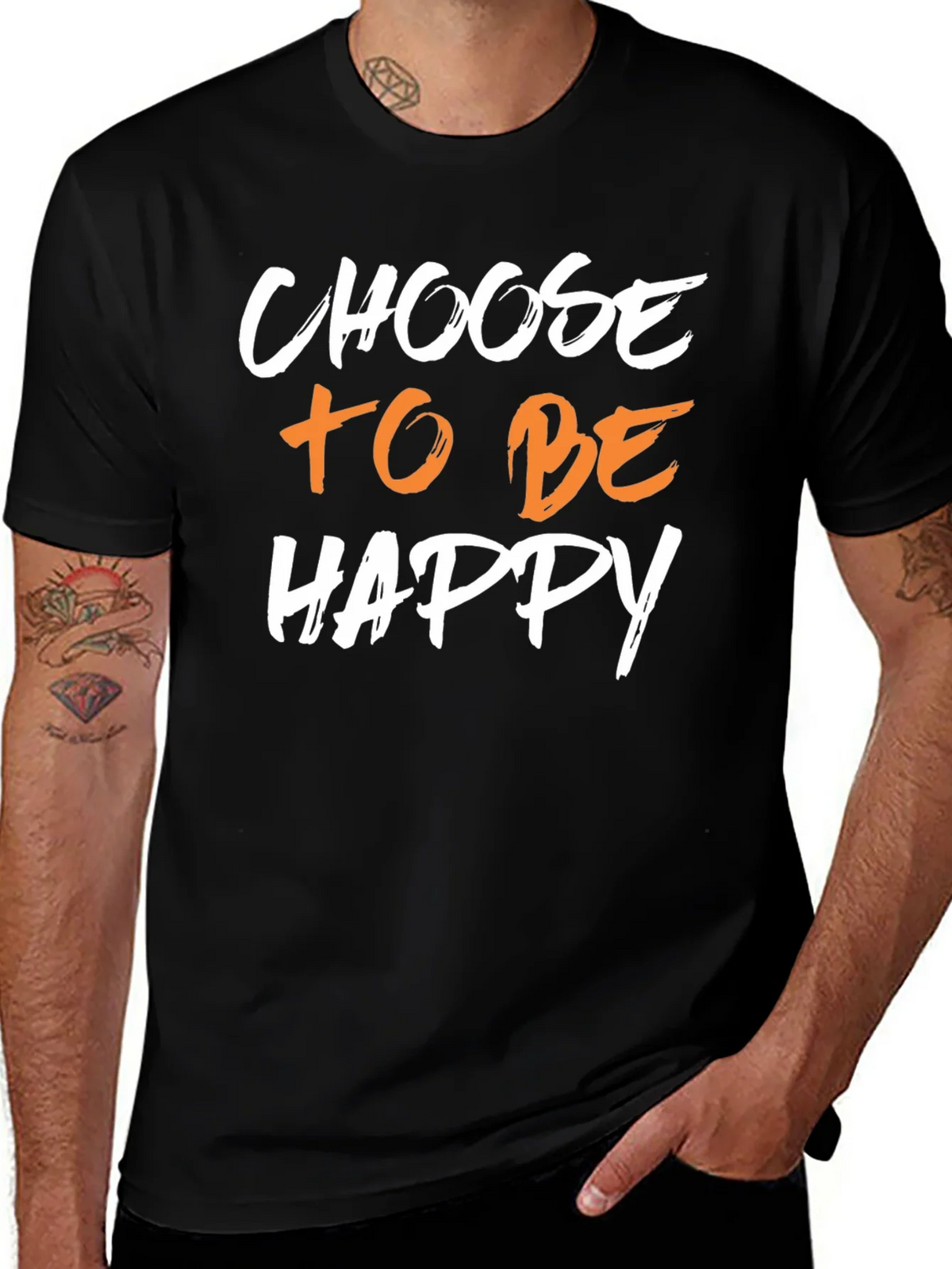 Choose to be Happy Graphic Tee - Black product image 1