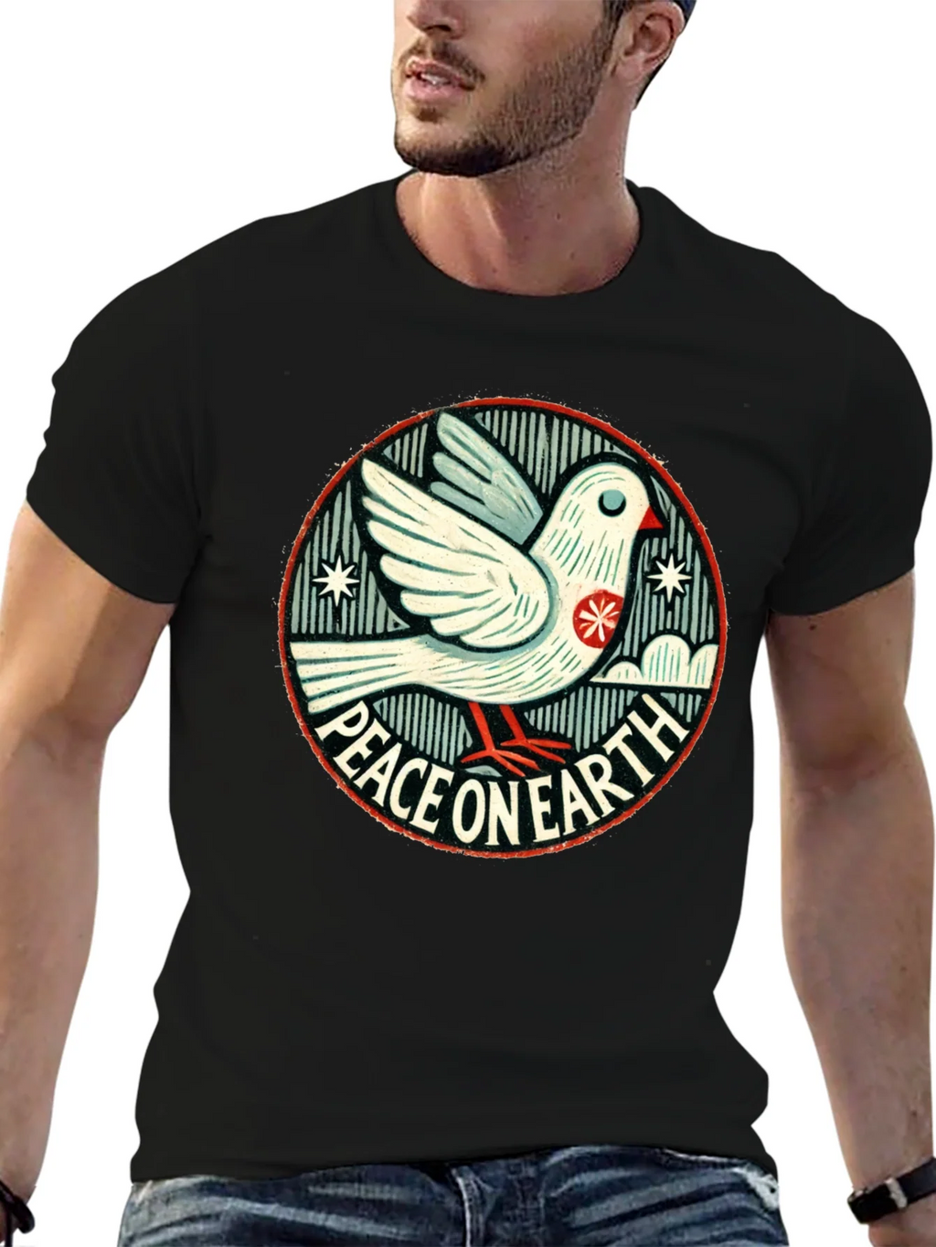 Peace On Earth Graphic Tee - Dove of T-Shirt product image 6