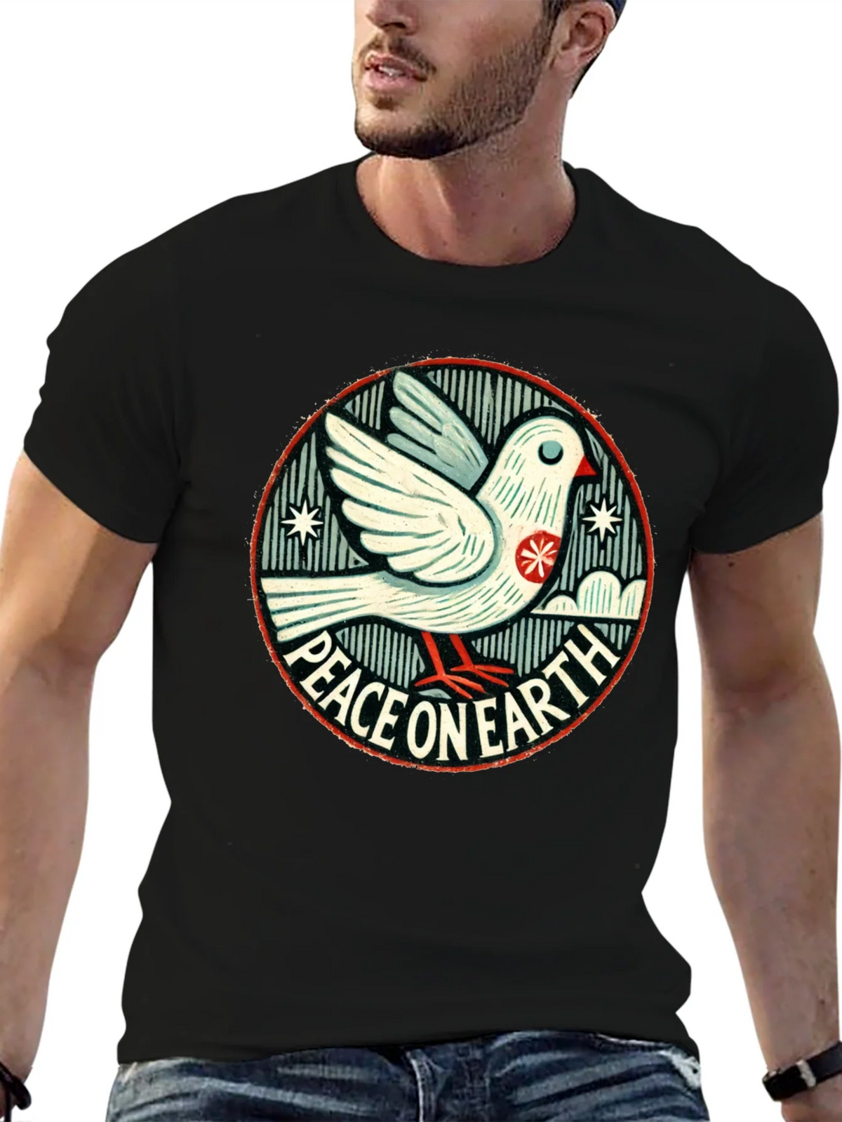 Peace On Earth Graphic Tee - Dove of T-Shirt product image 6