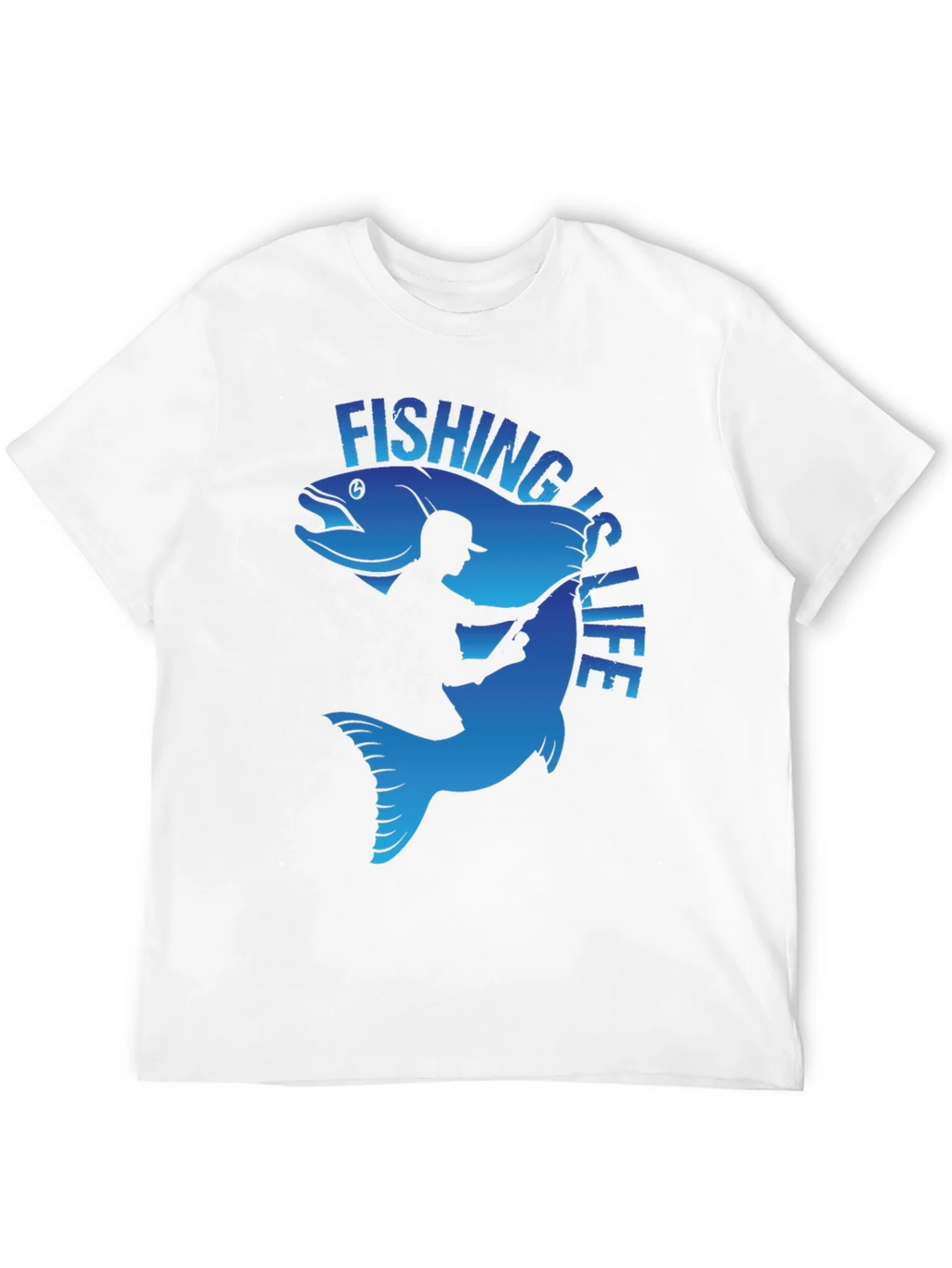 Fishing is Life Graphic T-Shirt - Black product image 11