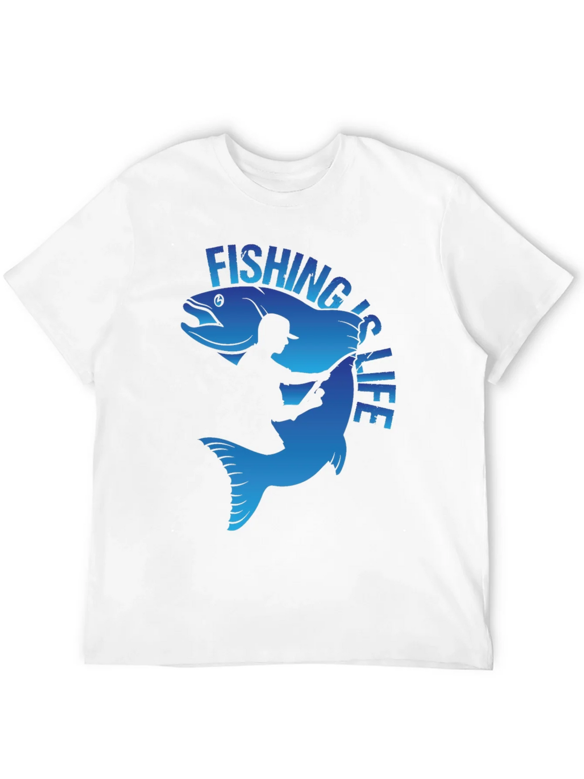 Fishing is Life Graphic T-Shirt - Black product image 11
