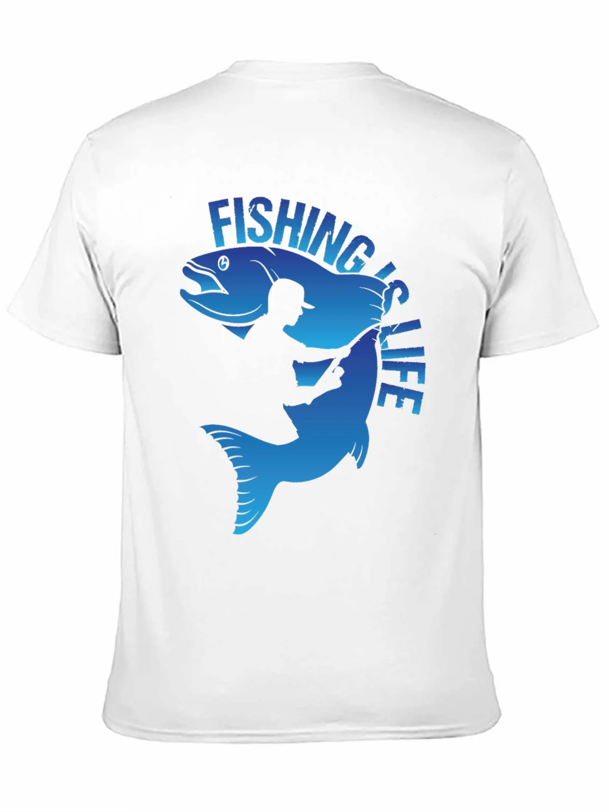 Fishing is Life Graphic T-Shirt - Black product image 10