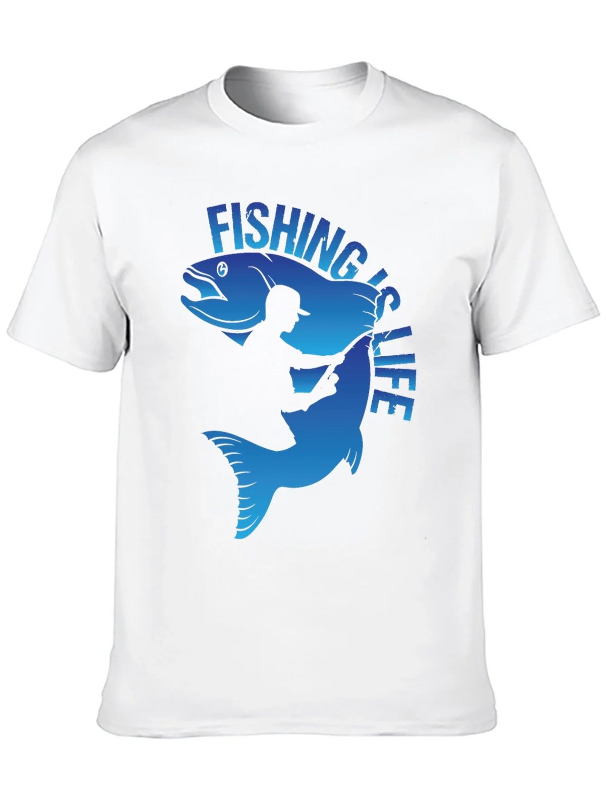 Fishing is Life Graphic T-Shirt - Black product image 9