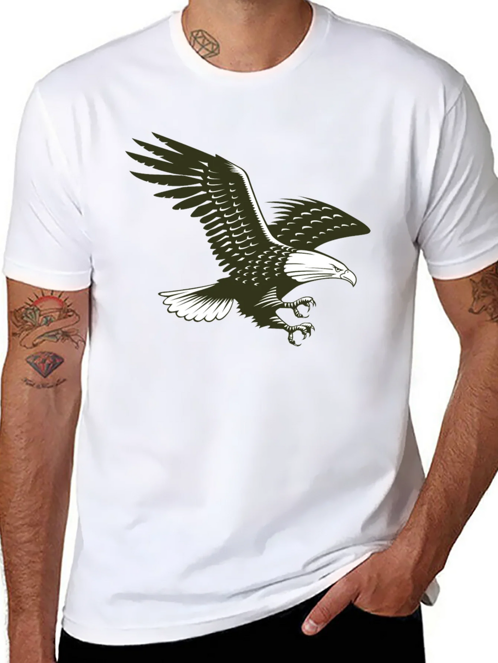 Eagle Graphic T-Shirt - Classic Black Tee product image 6